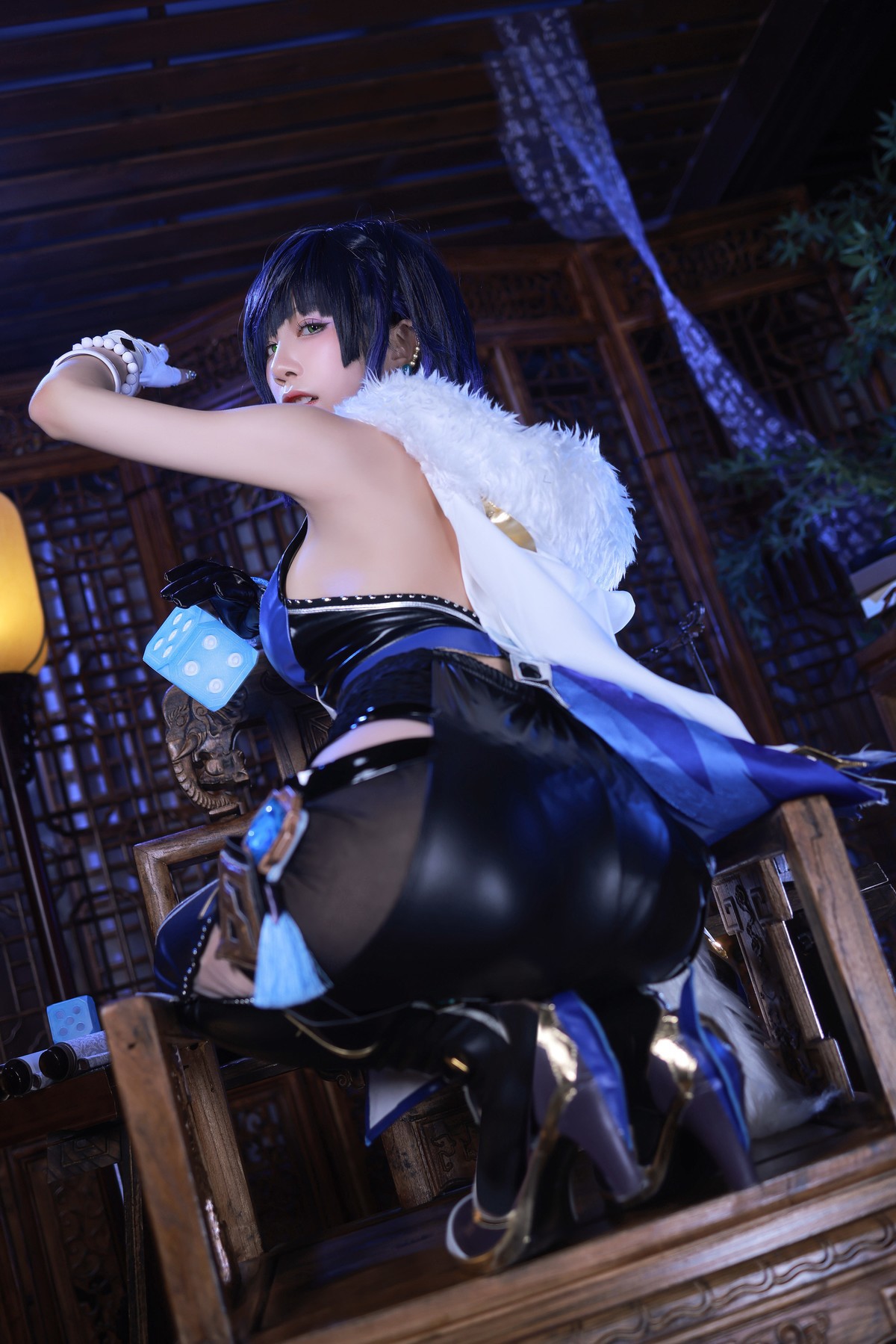 水淼aqua Cosplay 夜兰 Yelan(16)