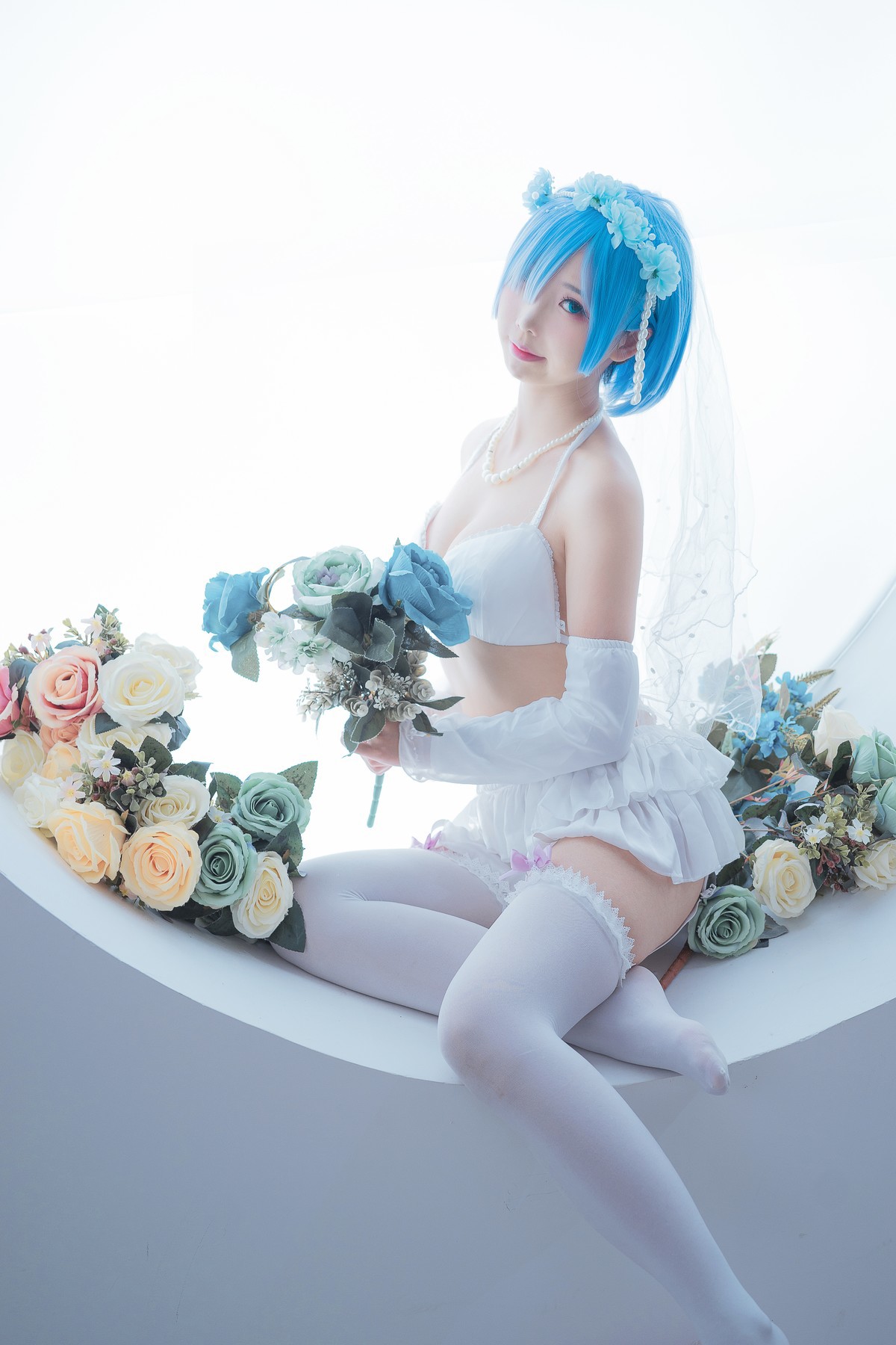 Cosplay 面饼仙儿 花嫁蕾姆(22)