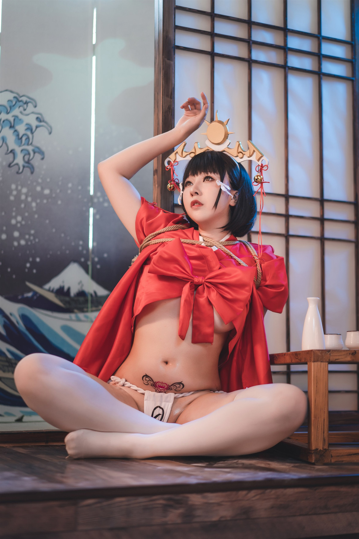 Cosplay 小容仔咕咕咕 黑兽巫女辉夜(18)