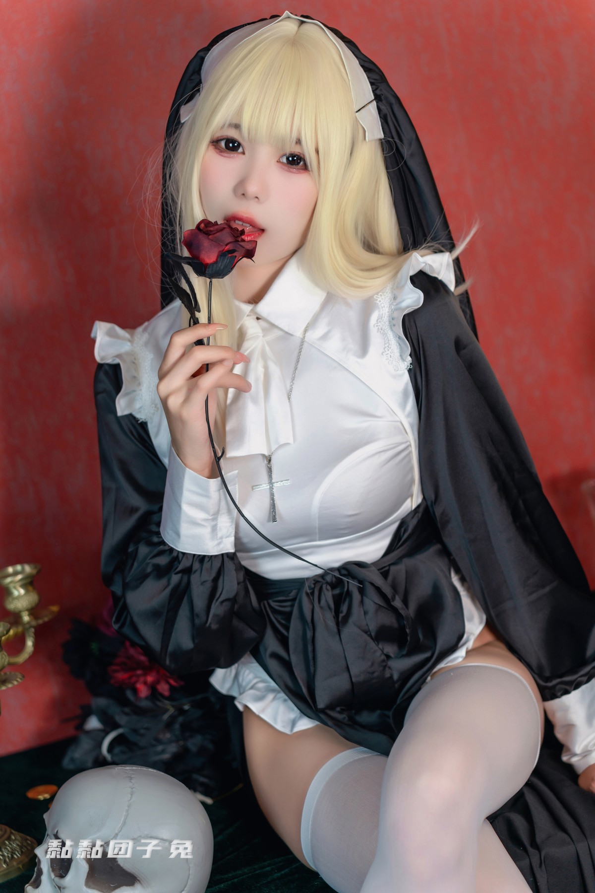 Cosplay 黏黏团子兔 Nun 修女(15)