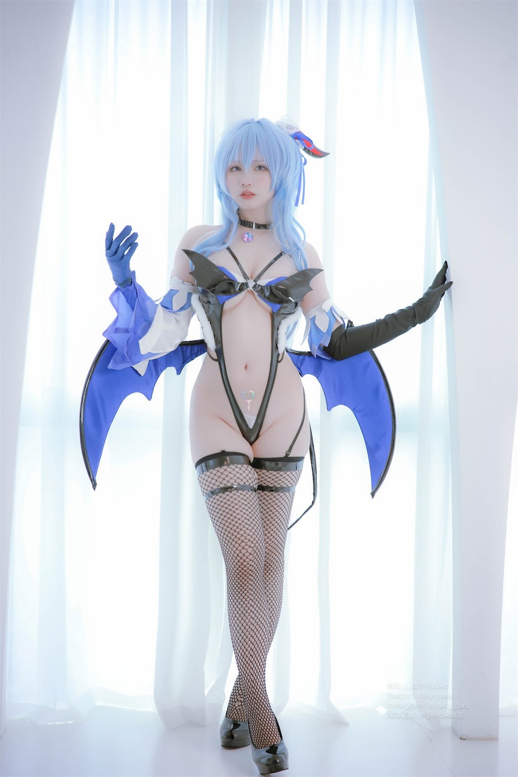 Cosplay Nyako喵子 原神 甘雨魅魔(9)