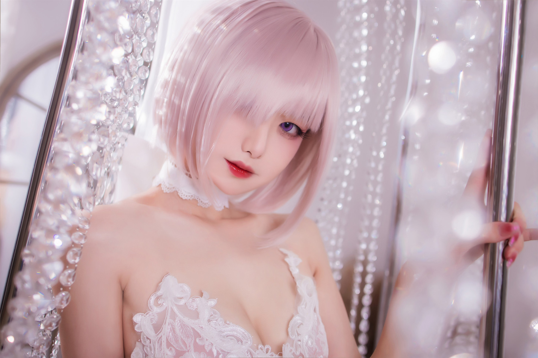 Cosplay 封疆疆v 婚纱玛修(34)