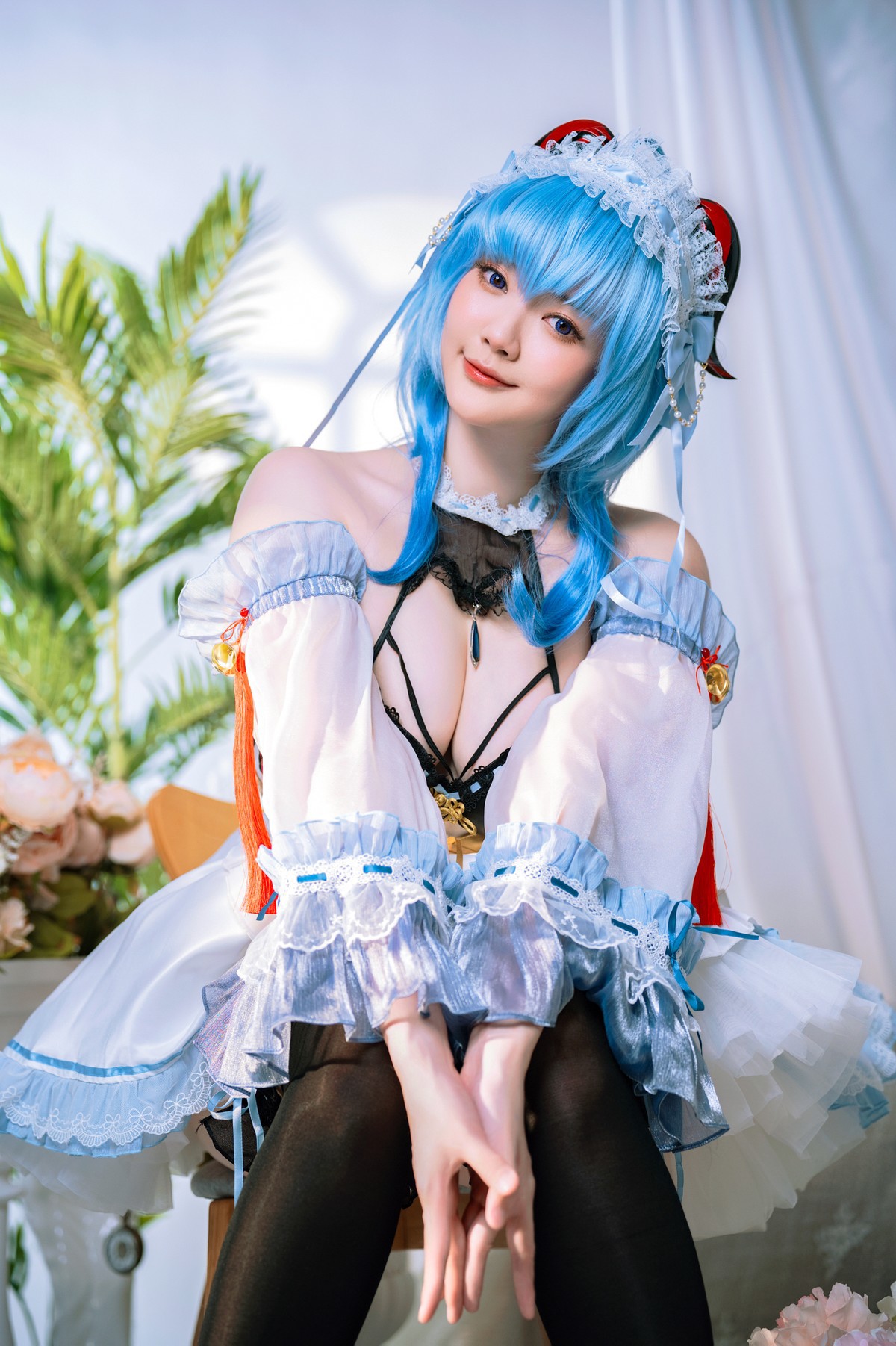 Cosplay Ying Tze 甘雨 Ganyu Maid(20)