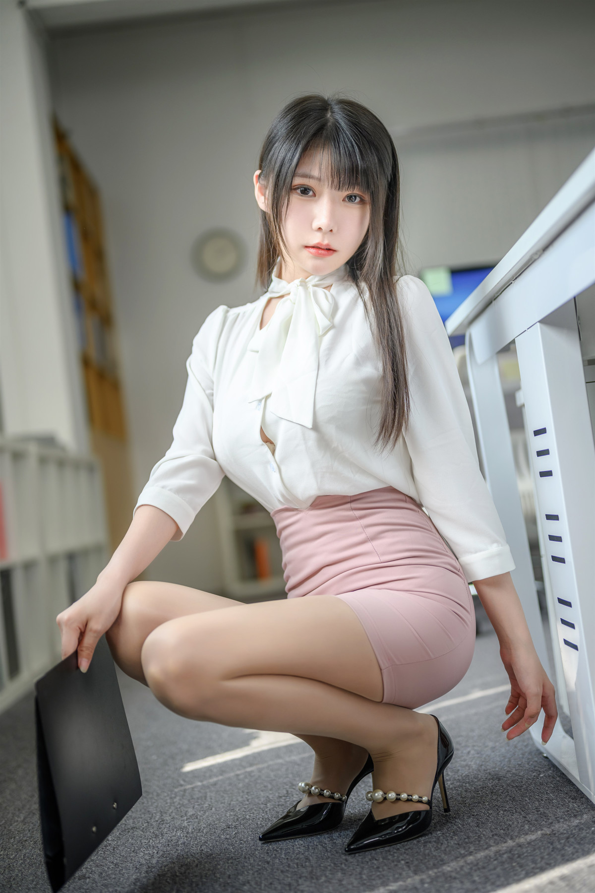 Cosplay 香草喵露露 粉白裙子(3)