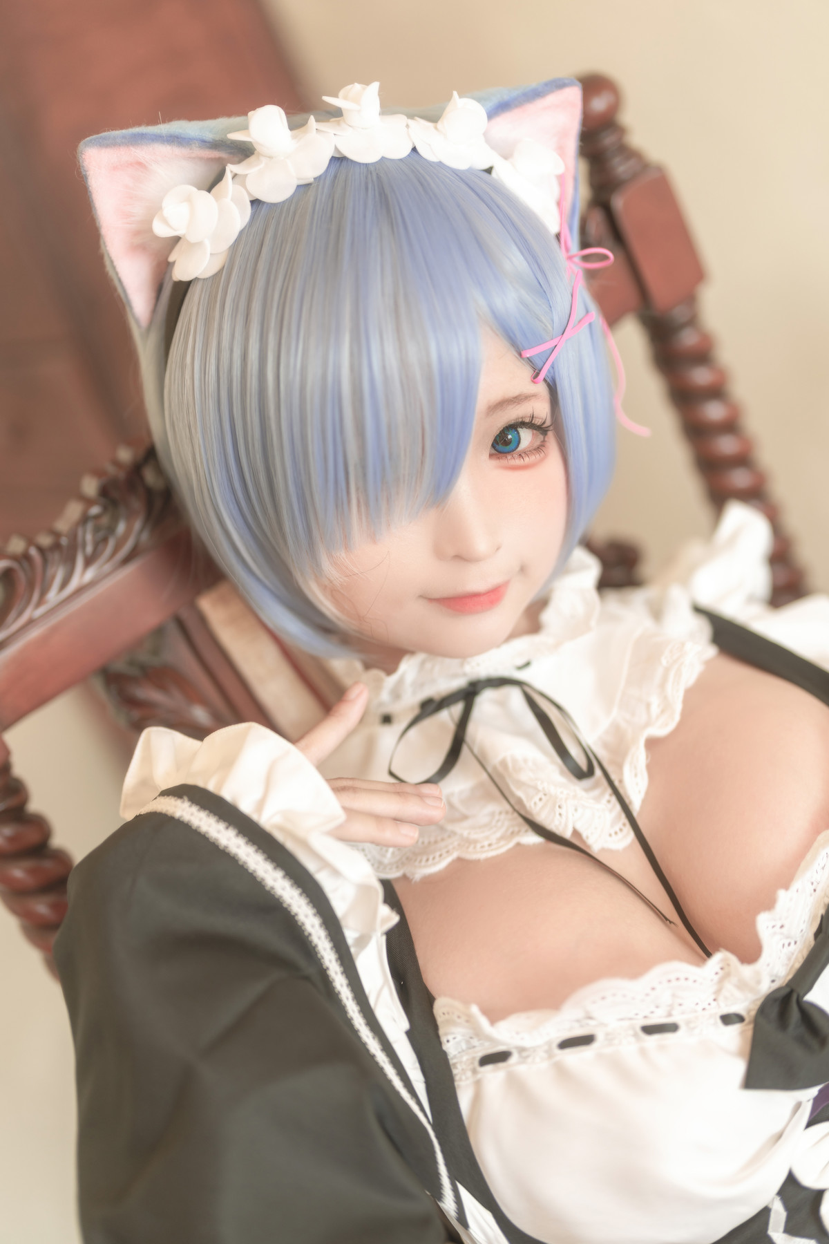 蠢沫沫 Cosplay 雷姆(11)