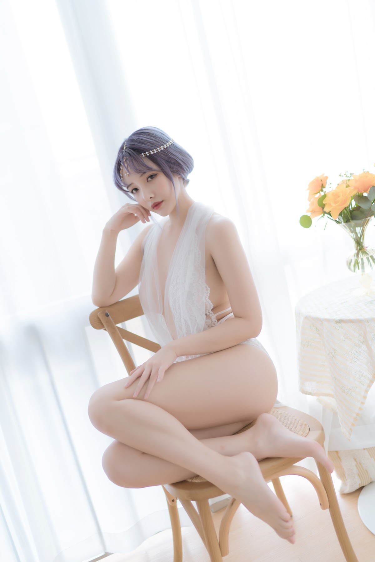 Cosplay 雯妹不讲道理 白色希腊(2)