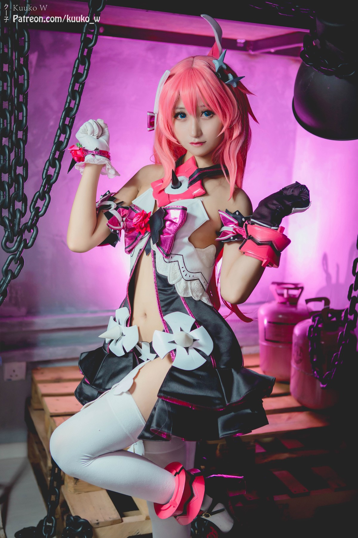 Cosplay KuukoW クー子 Rosalia-Honkai Impact(18)