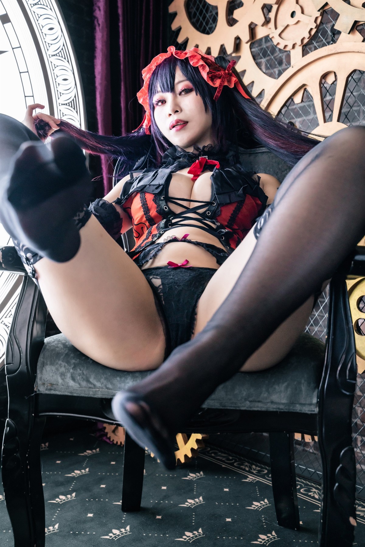 Cosplay 小琪Aki 时崎狂三 Kurumi Tokisaki(38)