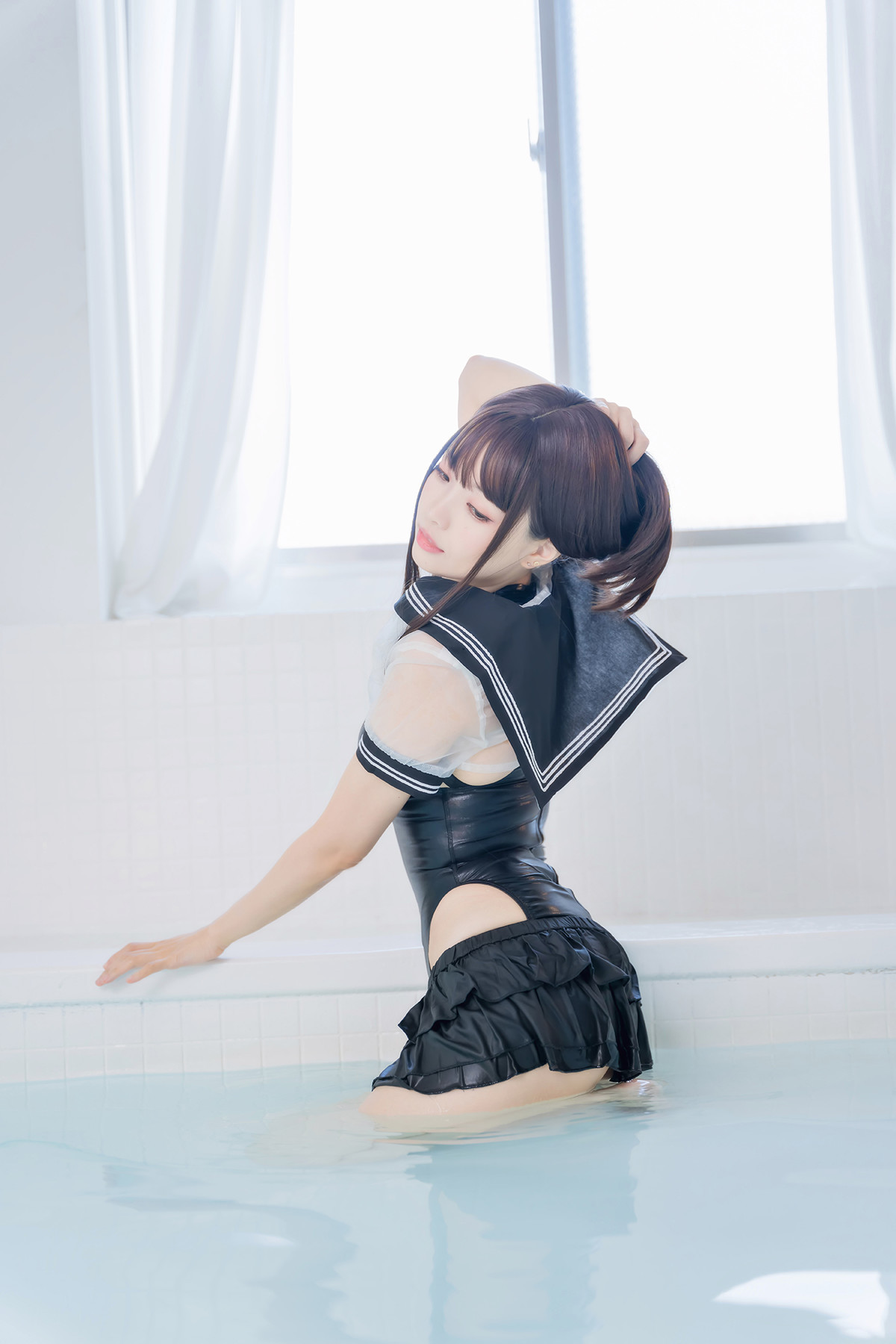 Cosplay ElyEE子 Racing Swimsuit 競泳水手服 Set.01(29)