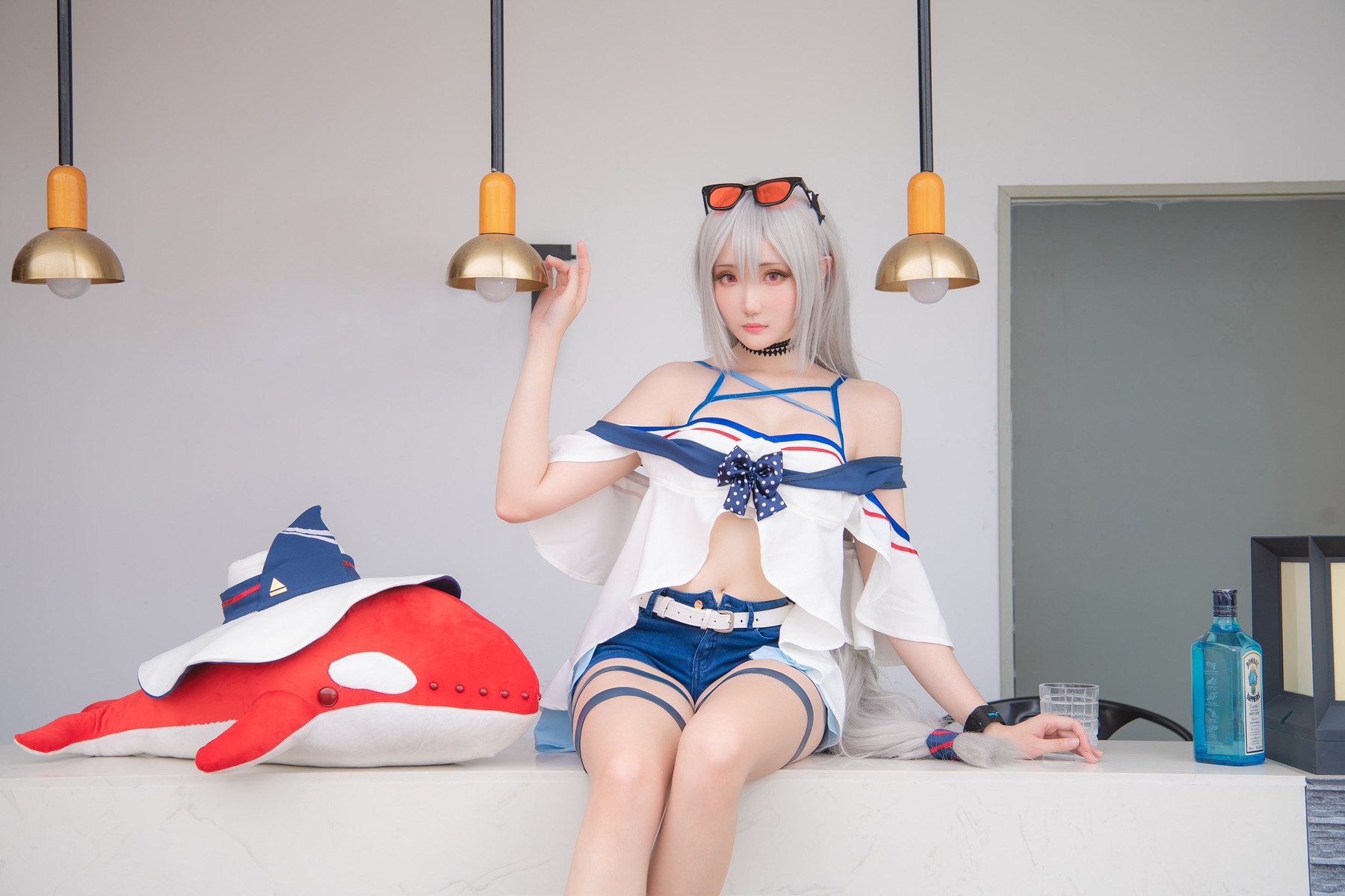 Cosplay 瓜希酱 斯卡蒂(24)