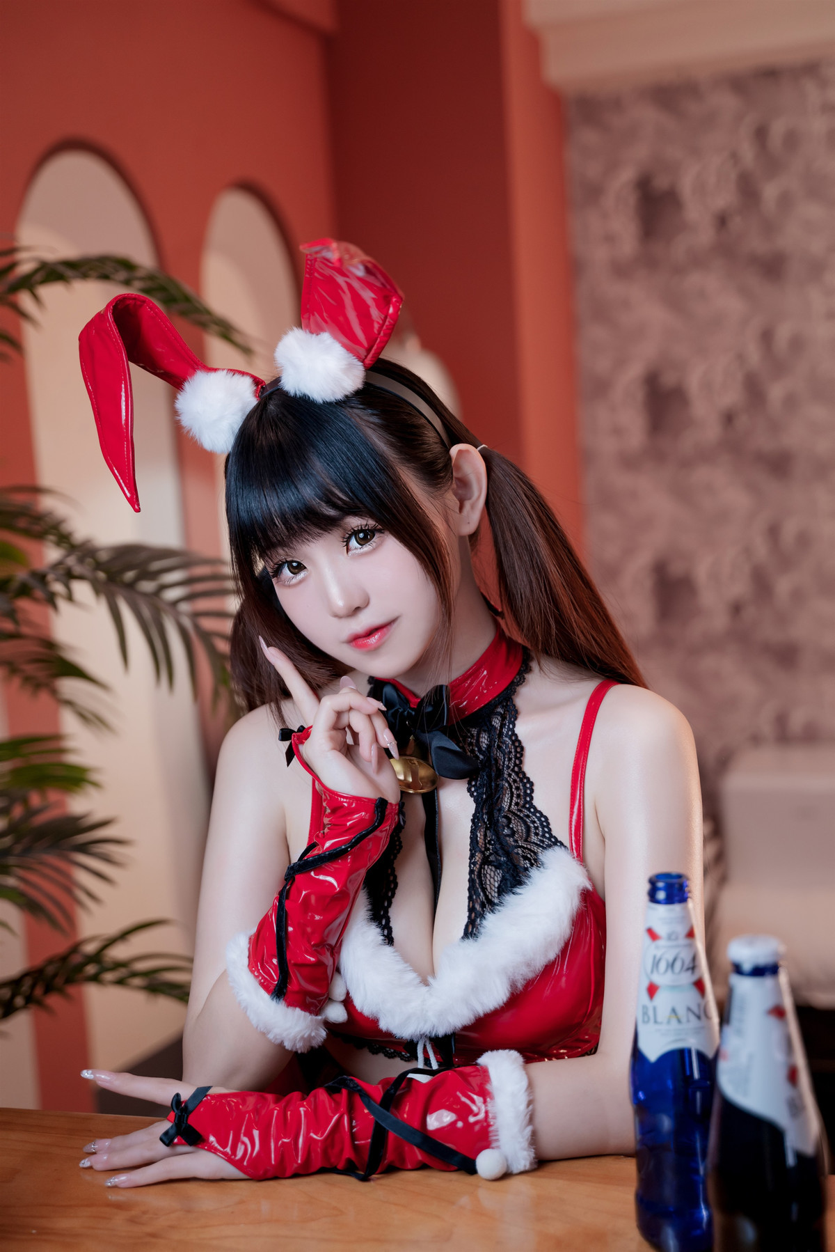 Cosplay miko酱ww 圣诞兔兔(9)
