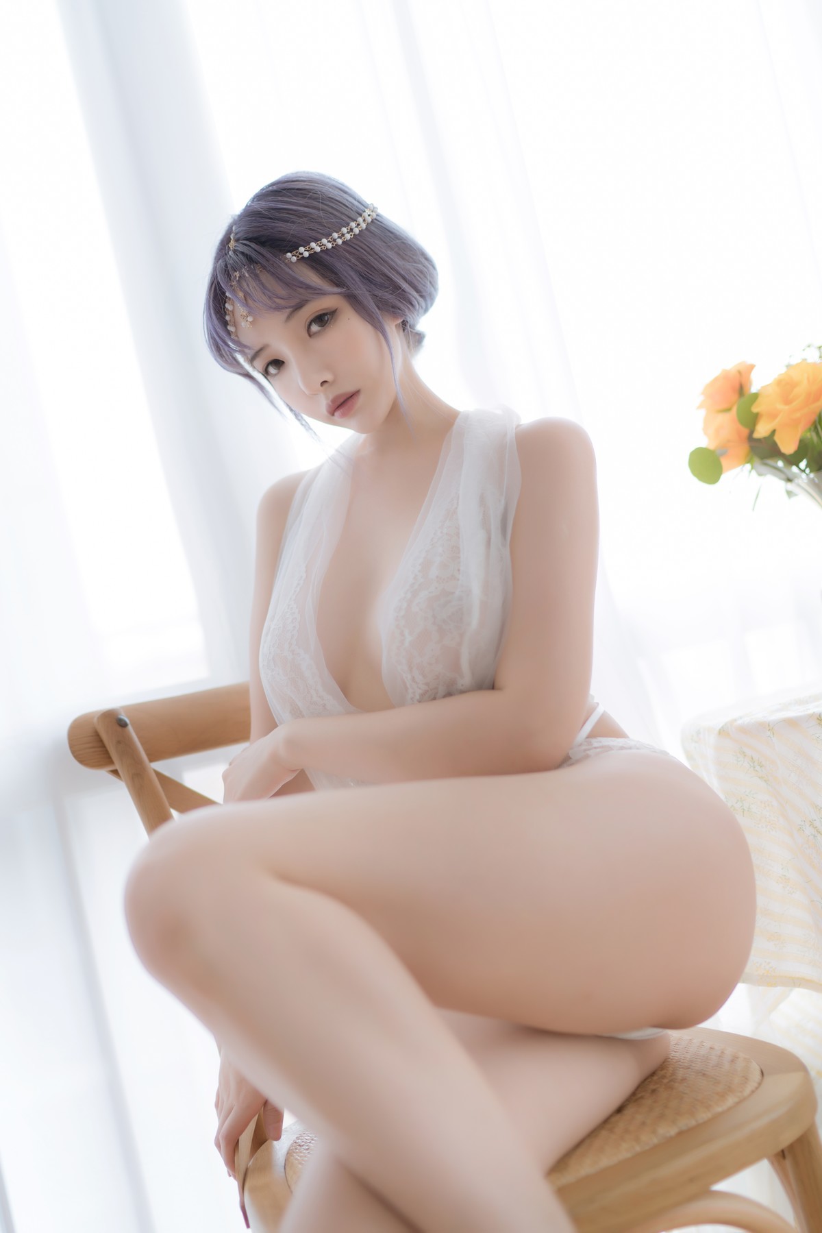 Cosplay 雯妹不讲道理 白色希腊(7)