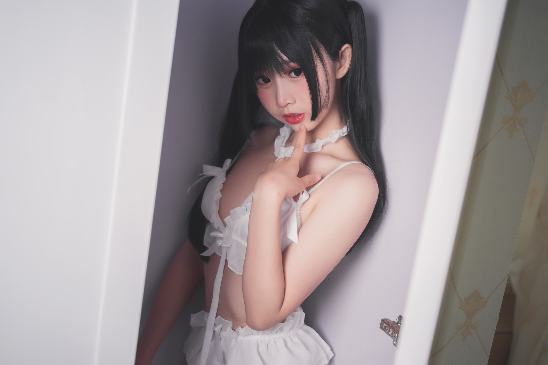 Cosplay 面饼仙儿 脑内少女 白内衣(15)