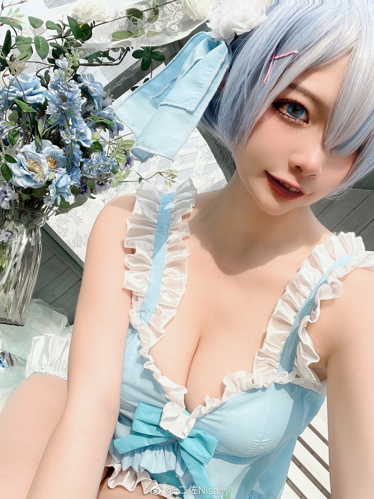 二佐Nisa Cosplay 蕾姆(22)