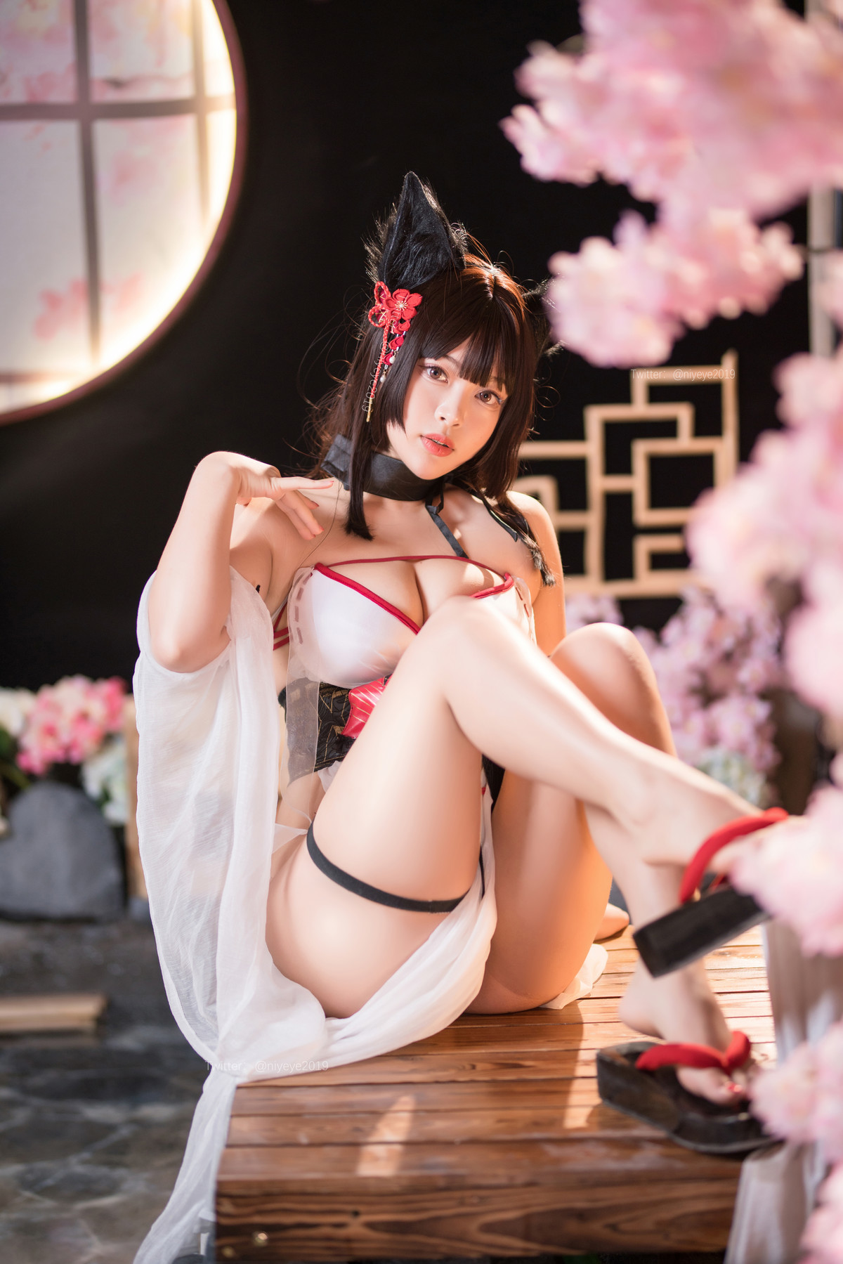 Cosplay 白烨 湿身天诚泳装(37)