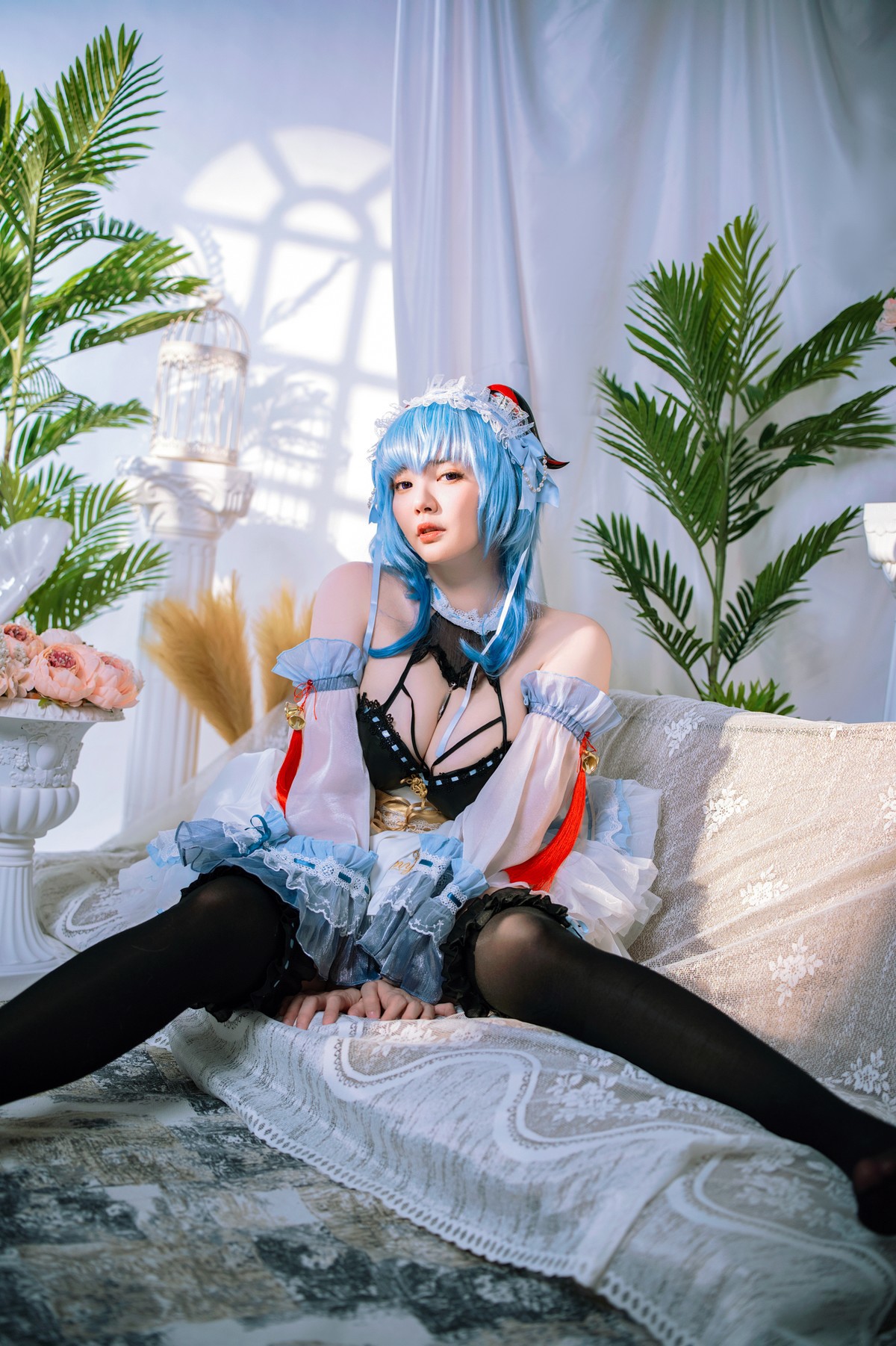 Cosplay Ying Tze 甘雨 Ganyu Maid(7)