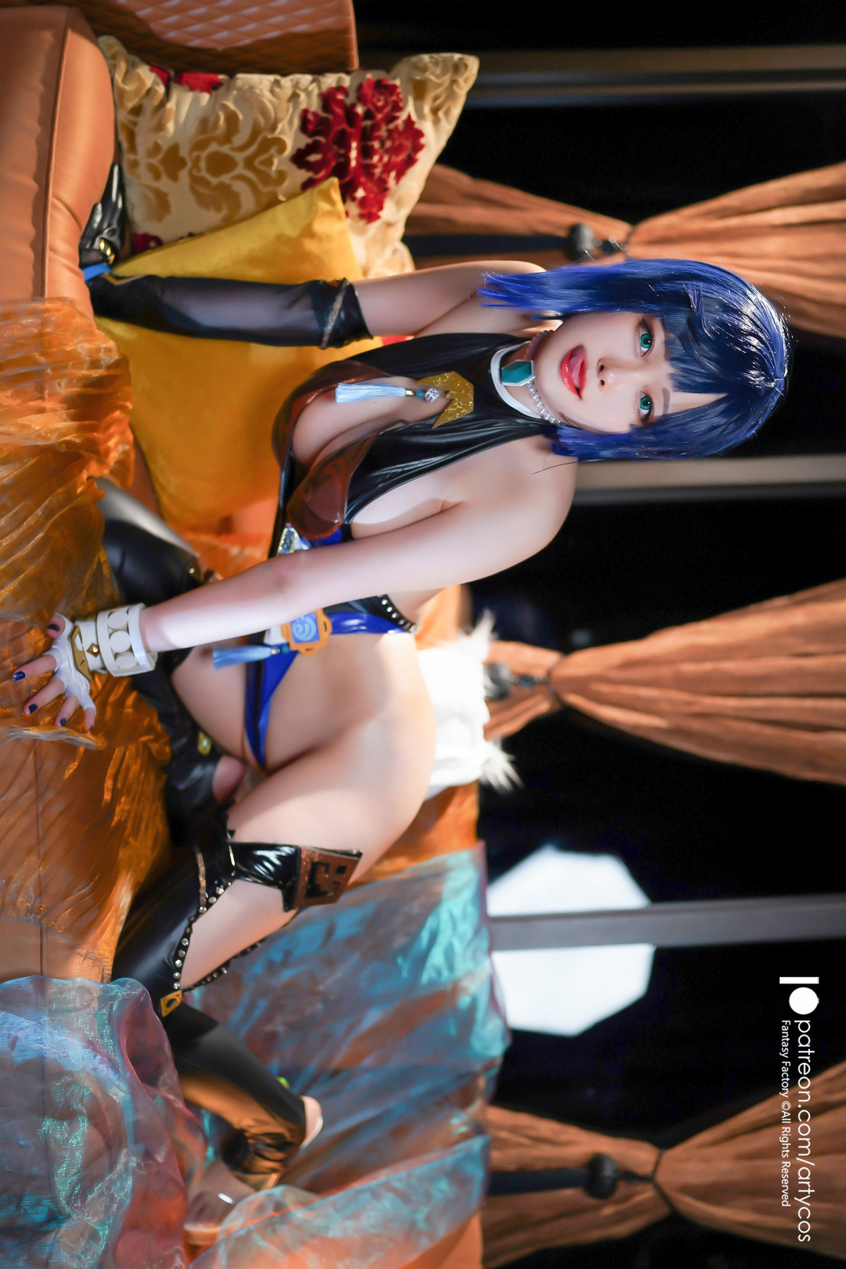 Cosplay Arty亞緹 Yelan 夜兰 Genshin Set.01(14)