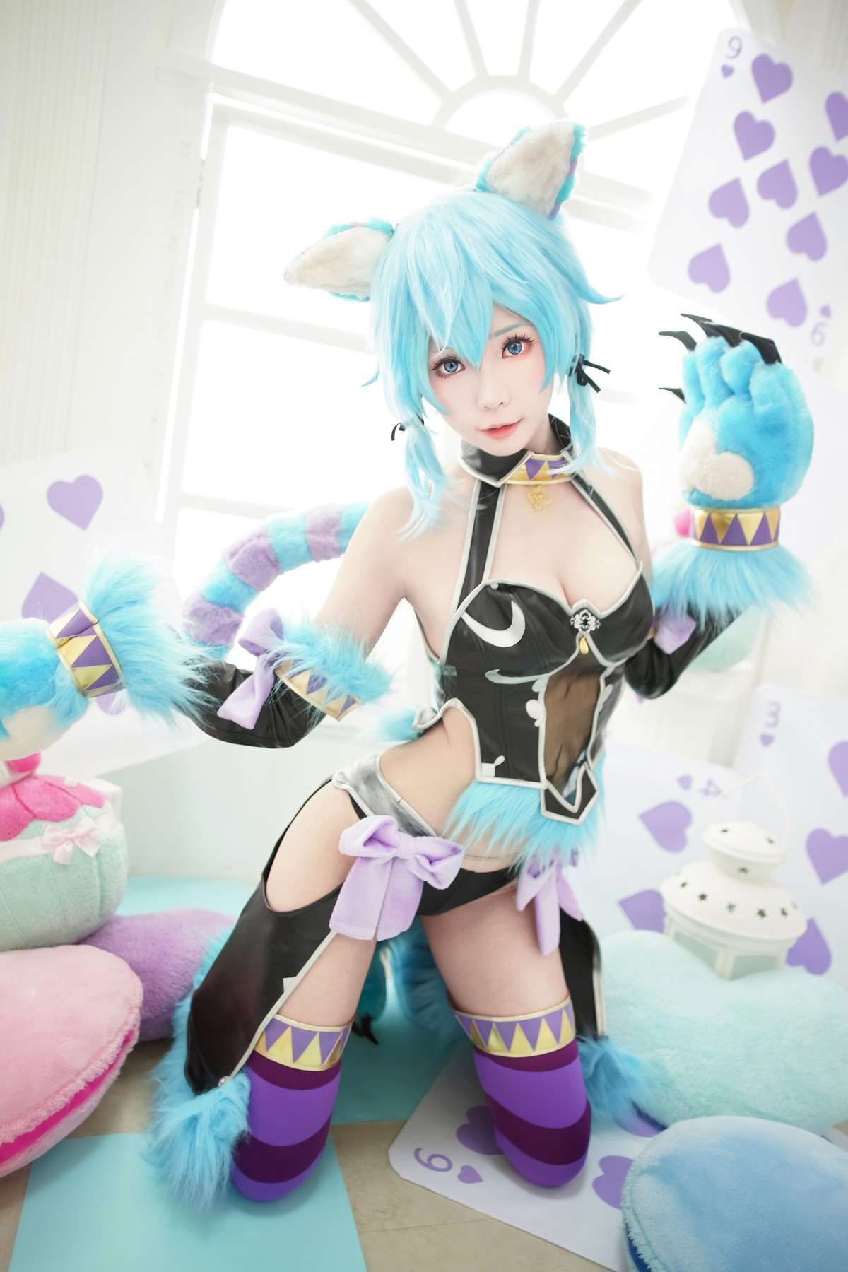 Cosplay ElyEE子 诗乃扑克猫(17)