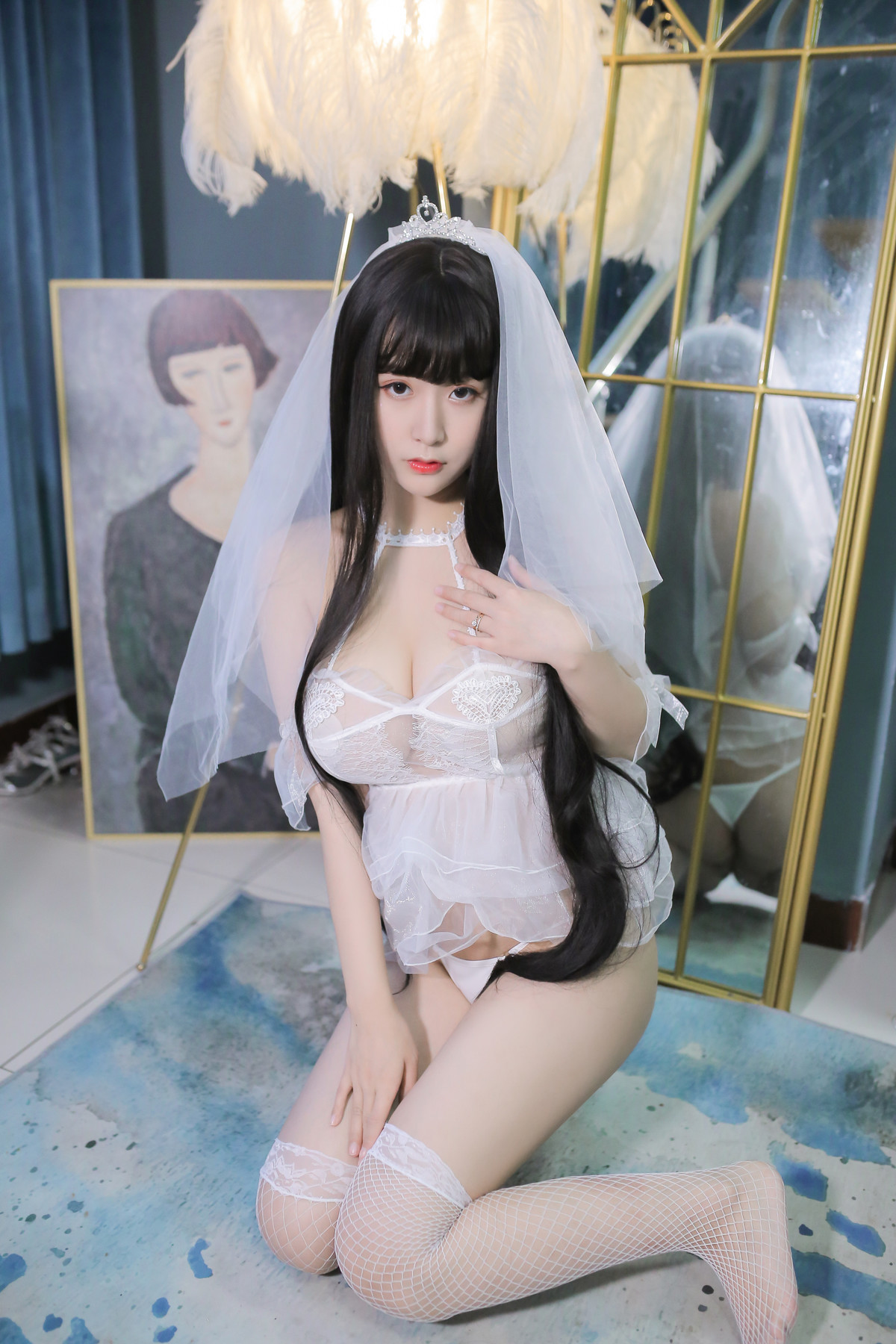 Cosplay 猫九酱Sakura 长发婚纱 Set.01(31)