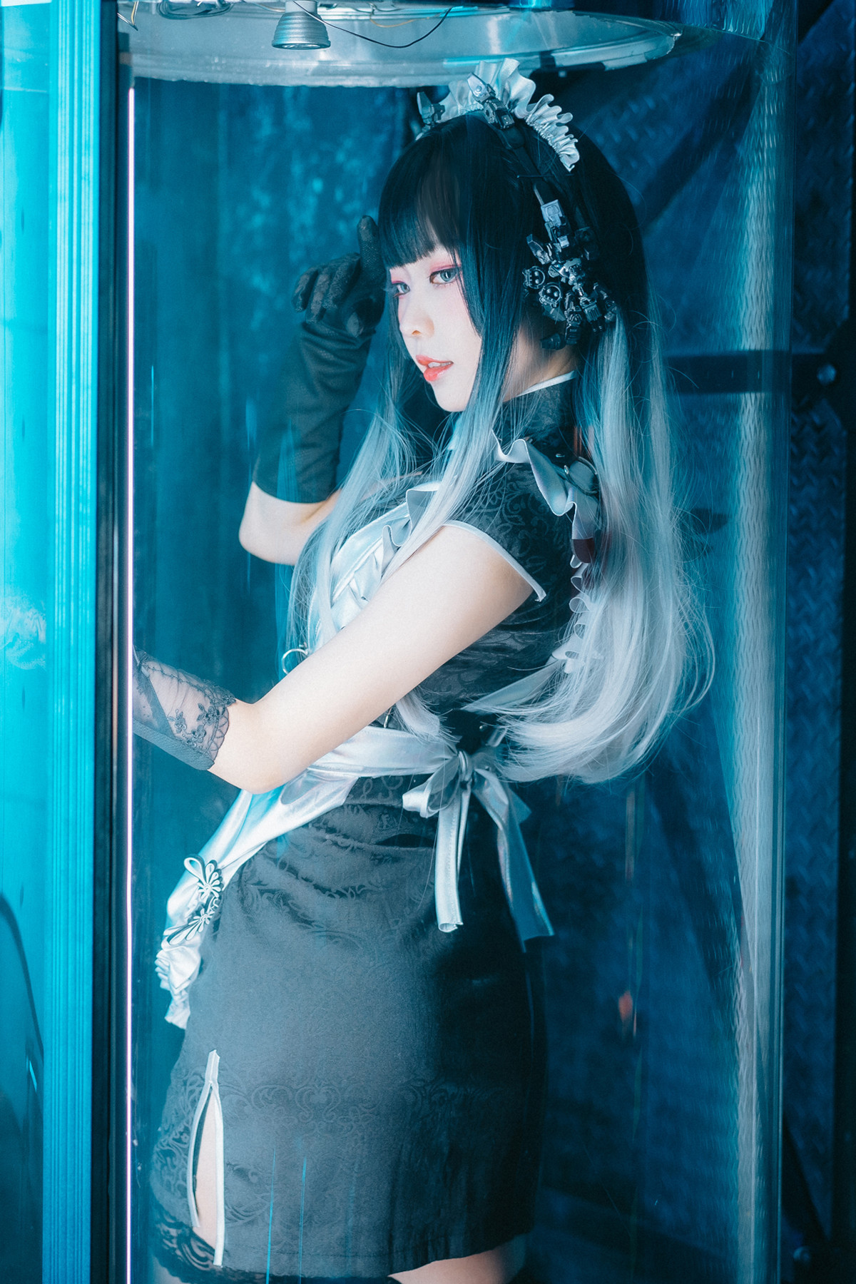 Cosplay ElyEE子 賽博女僕 Melanite黑榴石(14)