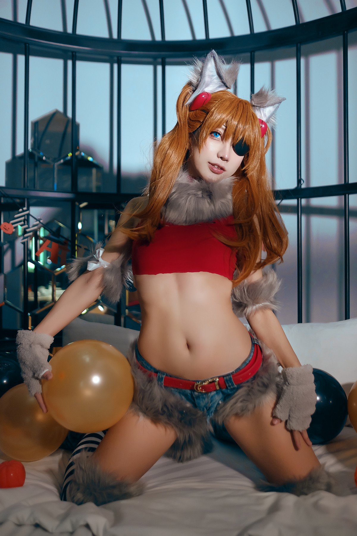 MingTao 明桃 Cosplay Asuka Werewolf(15)