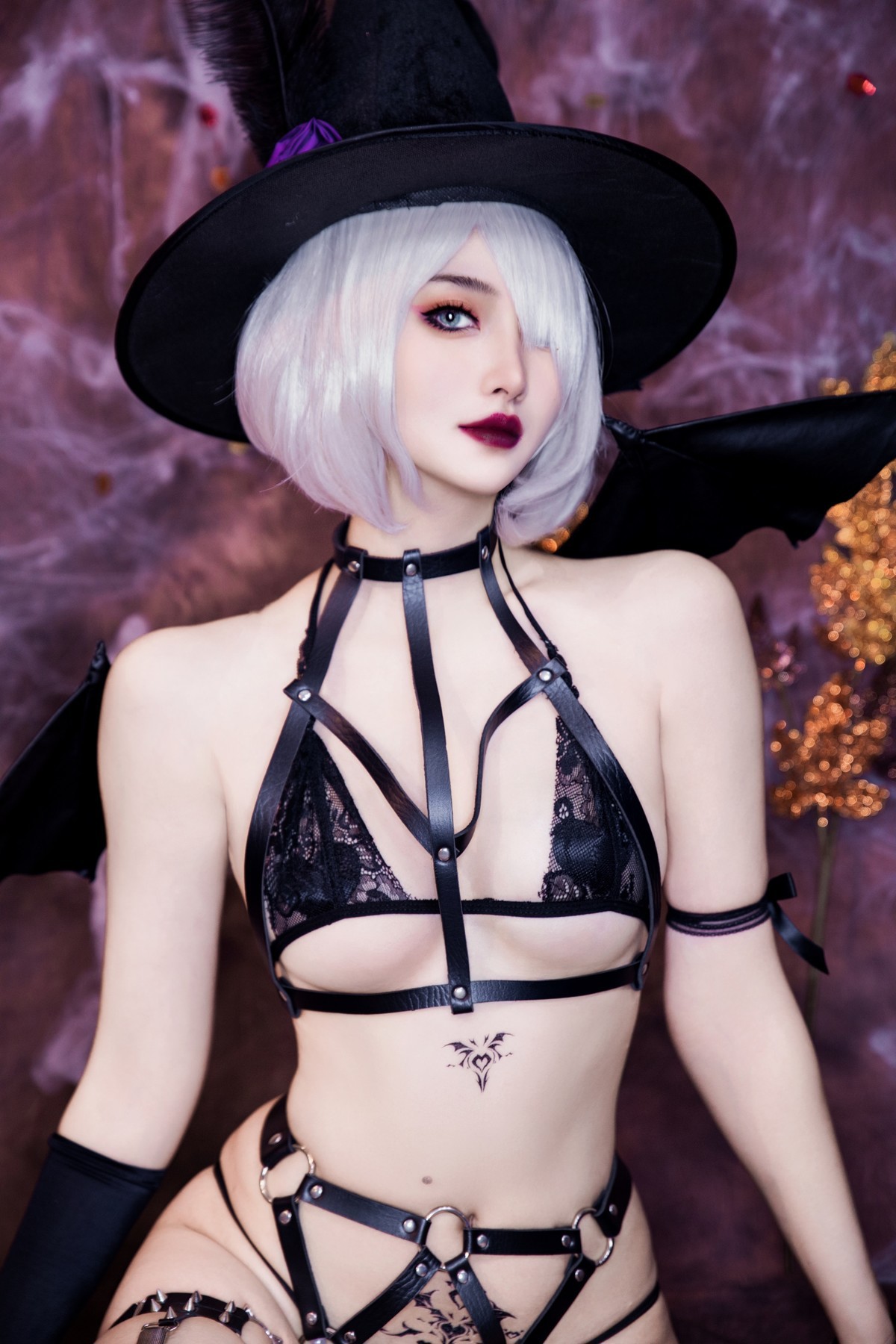 Cosplay MisswarmJ Goth 2B Halloween Special(27)