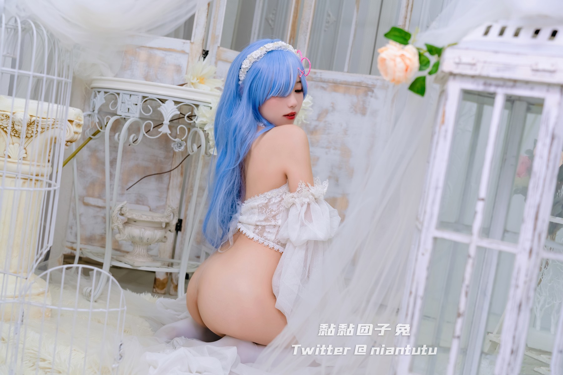 Cosplay 黏黏团子兔 长发蕾姆(31)