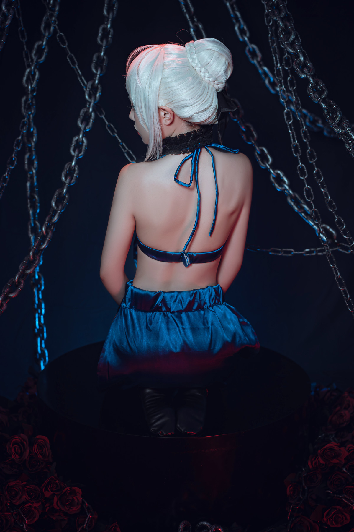 爆机少女喵小吉 Cosplay 黑呆 Saber Alter(40)