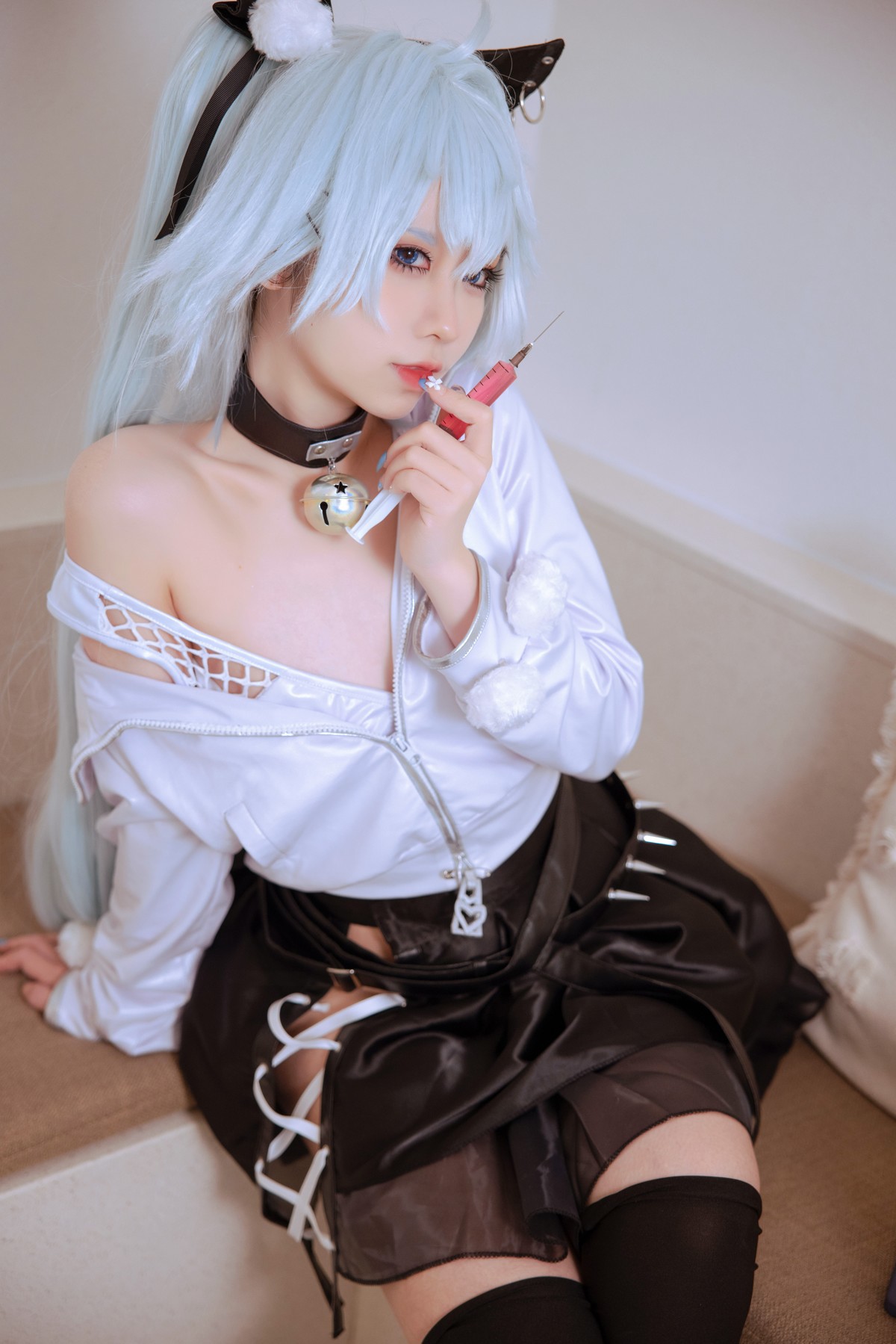 Cosplay G44不会受伤 芙洛伦白情(12)