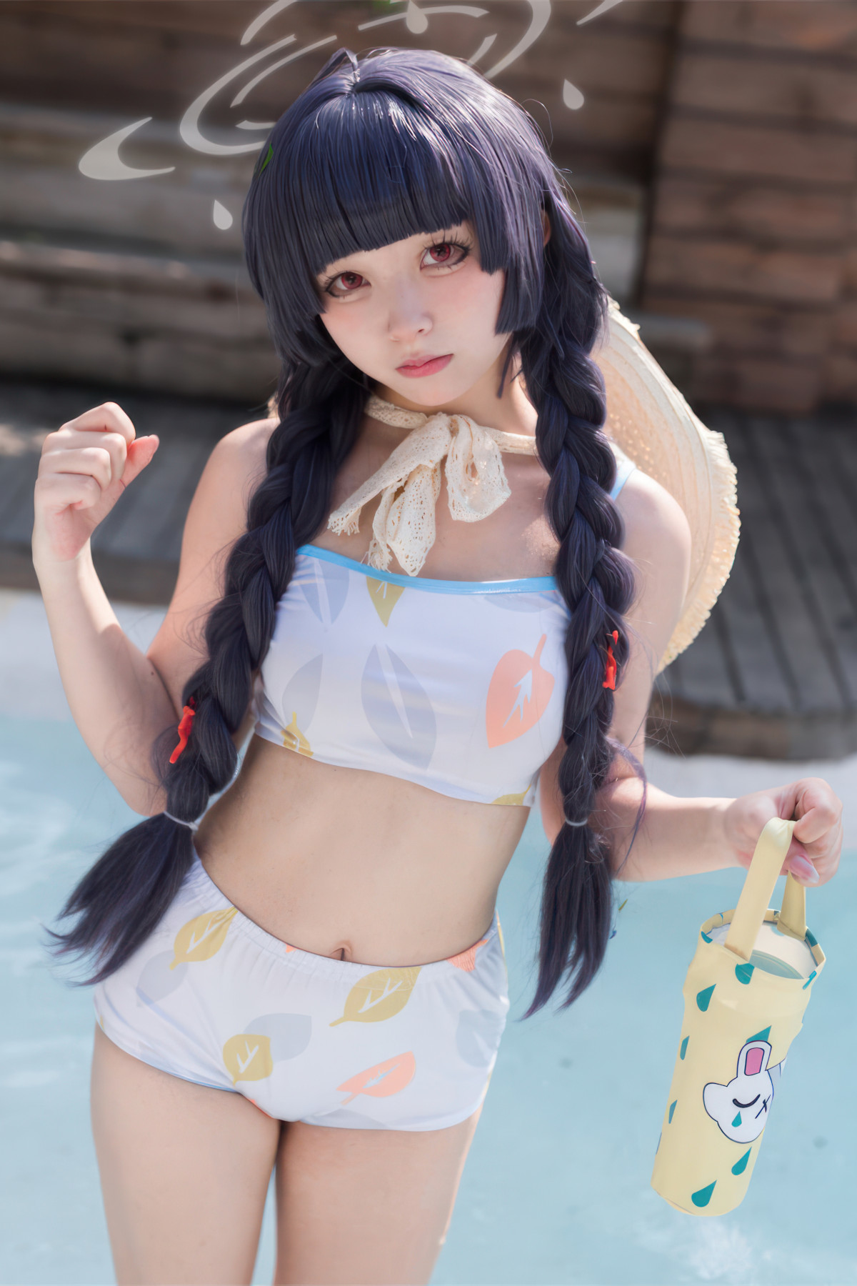 Cosplay 花铃 碧蓝档案 美游泳装(7)