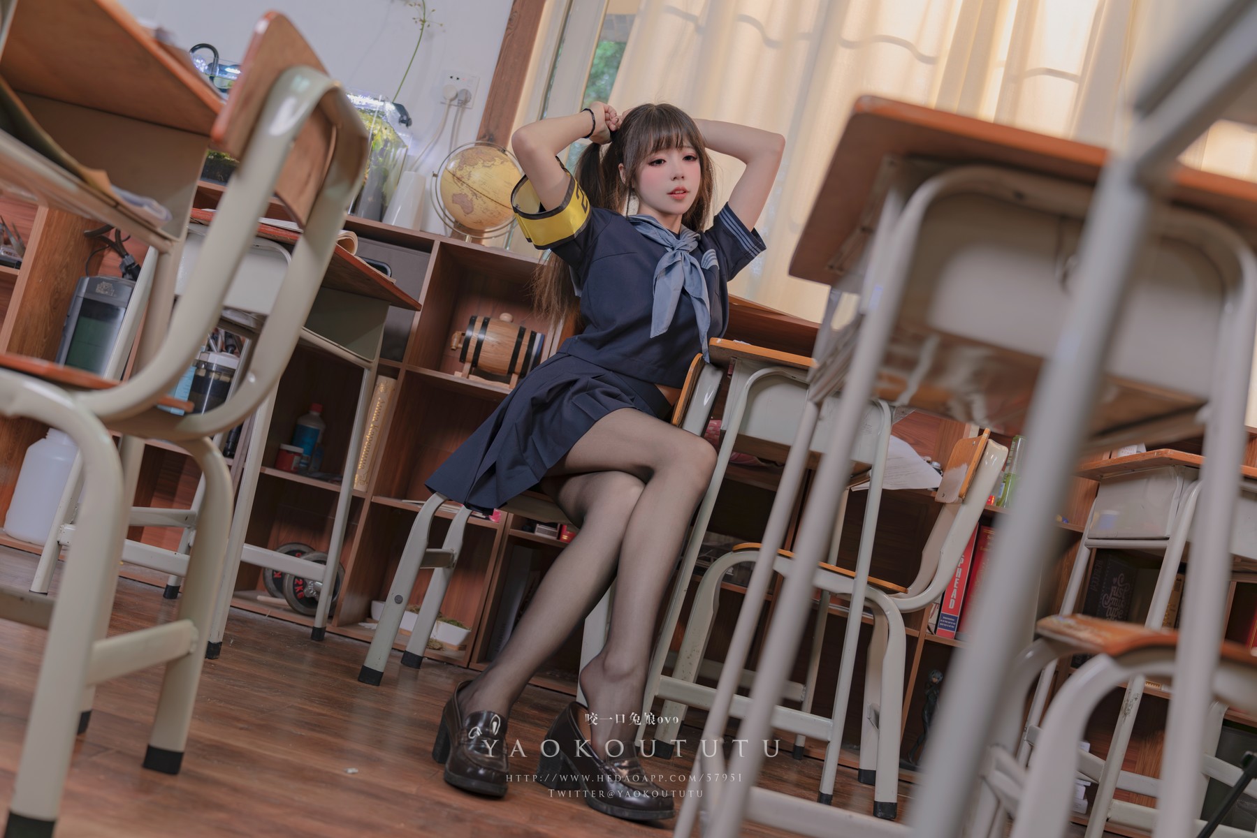 Cosplay 黏黏团子兔 六月订阅『学生会长竞选中』脸红的思春期(4)