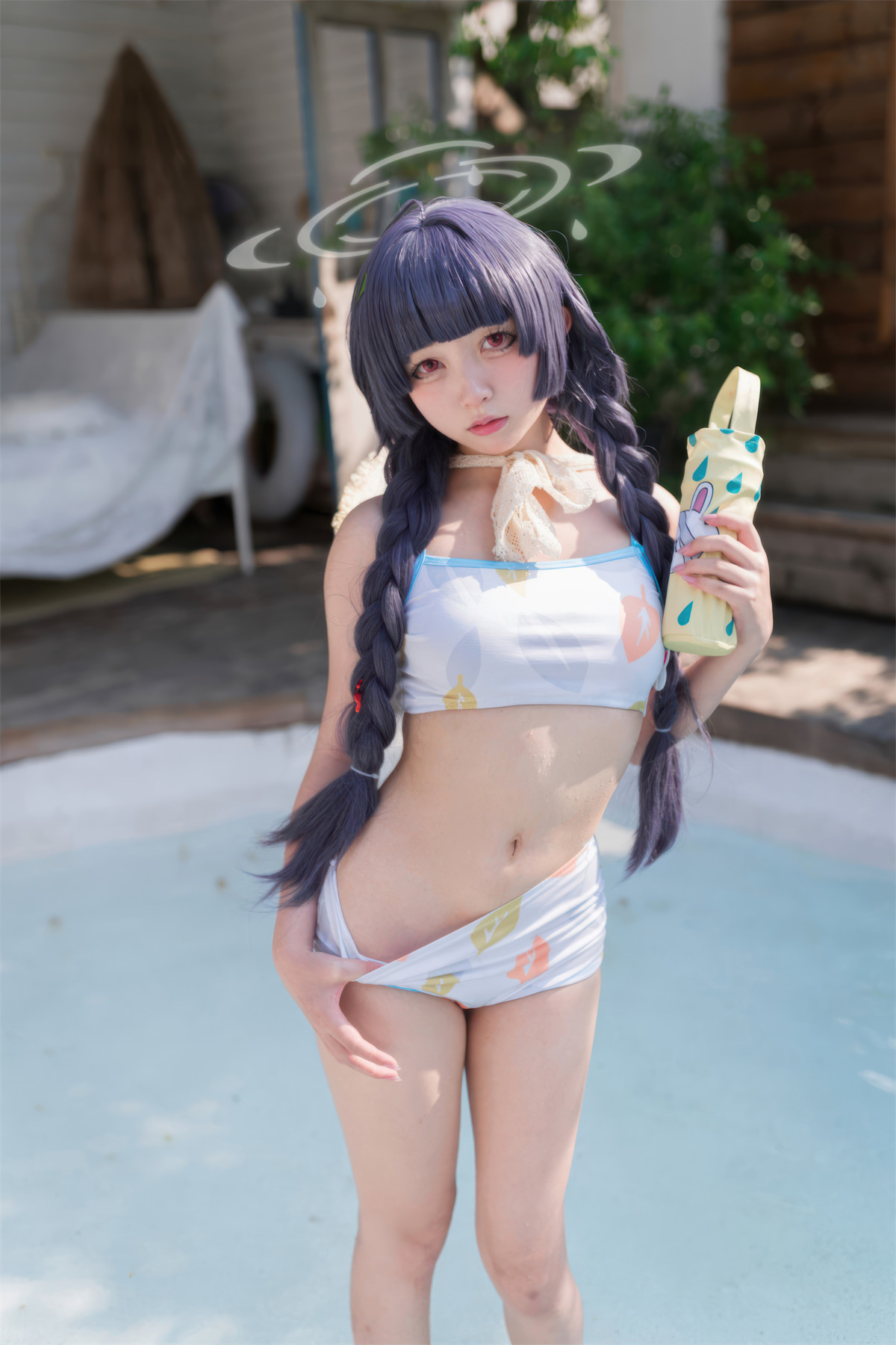 Cosplay 花铃 碧蓝档案 美游泳装(39)