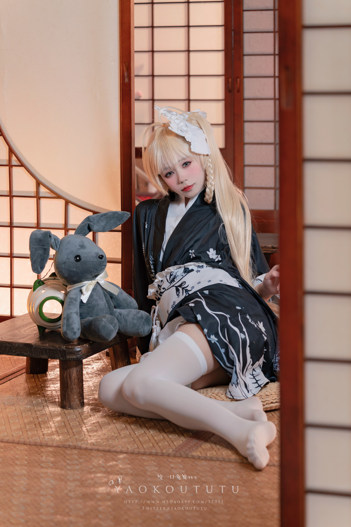 Cosplay 黏黏团子兔 六月T3专属特典 『穹妹浴衣』(5)