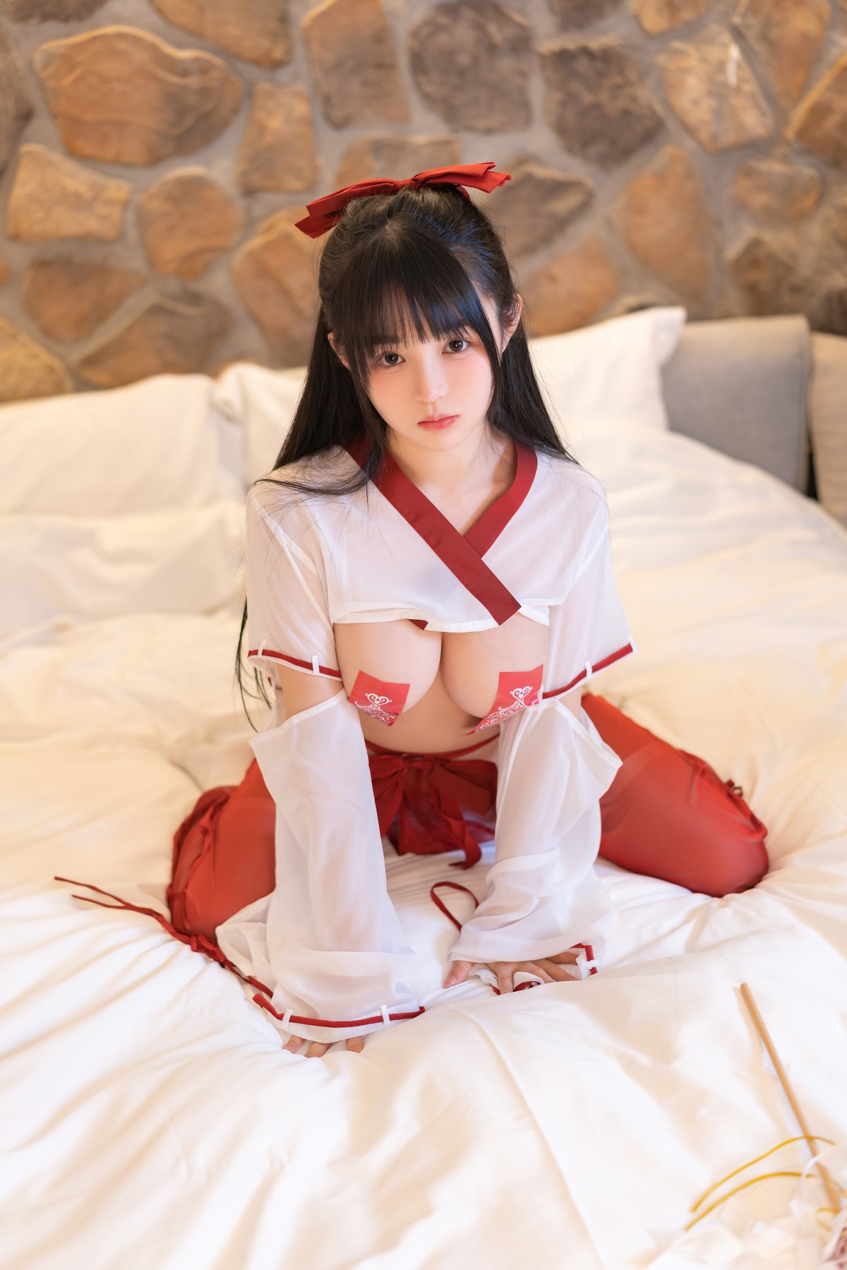 Cosplay 桜井宁宁 巫女(14)