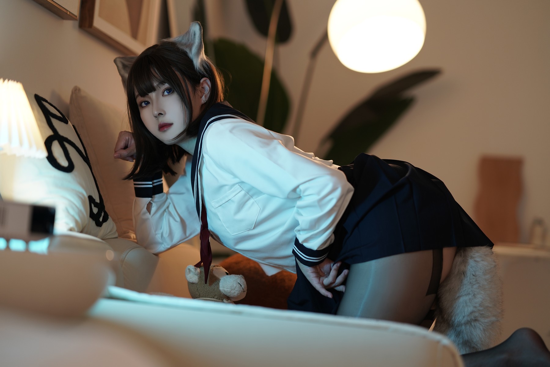 Cosplay Natsuko夏夏子 大尾巴猫(5)