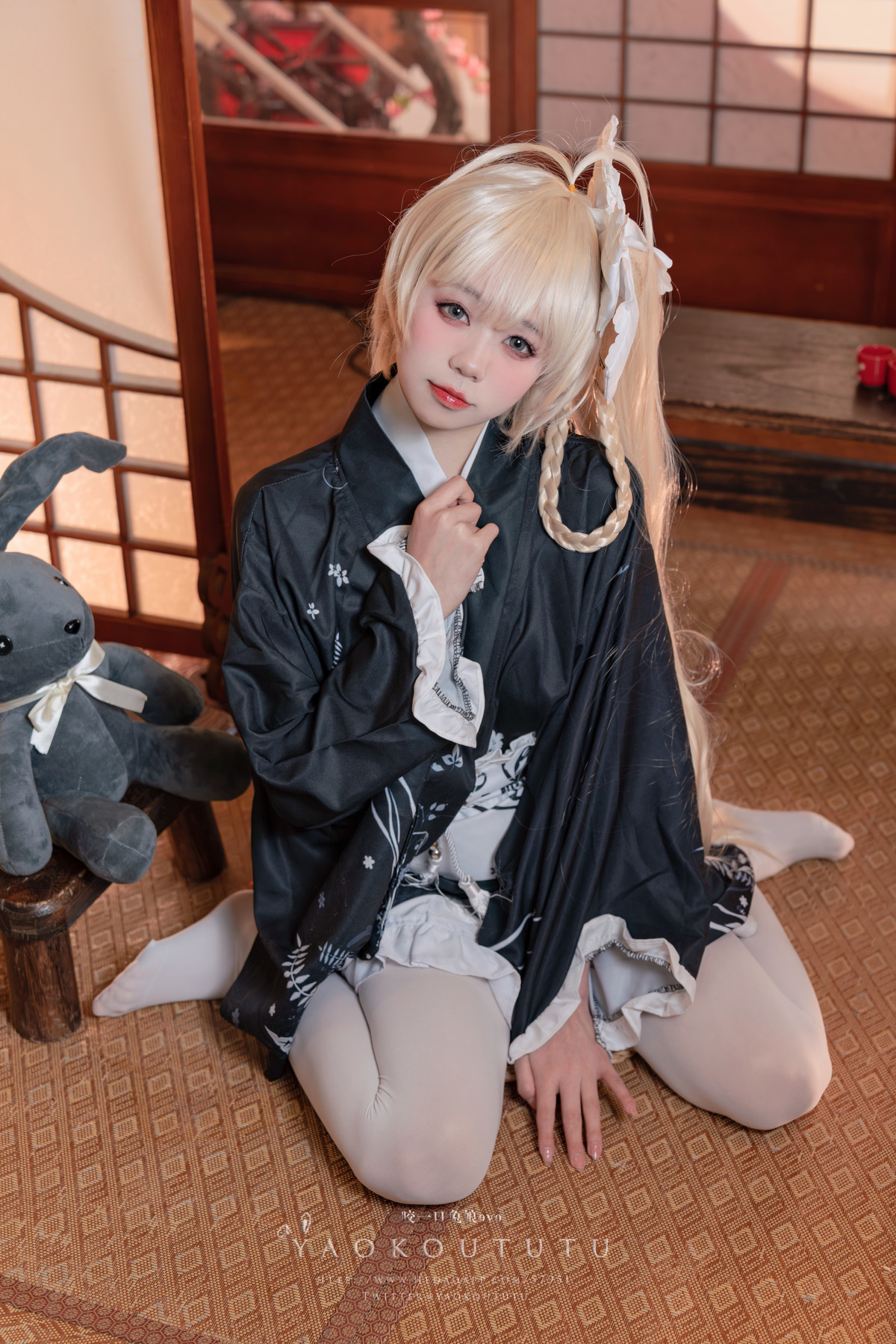 Cosplay 黏黏团子兔 六月T3专属特典 『穹妹浴衣』(8)