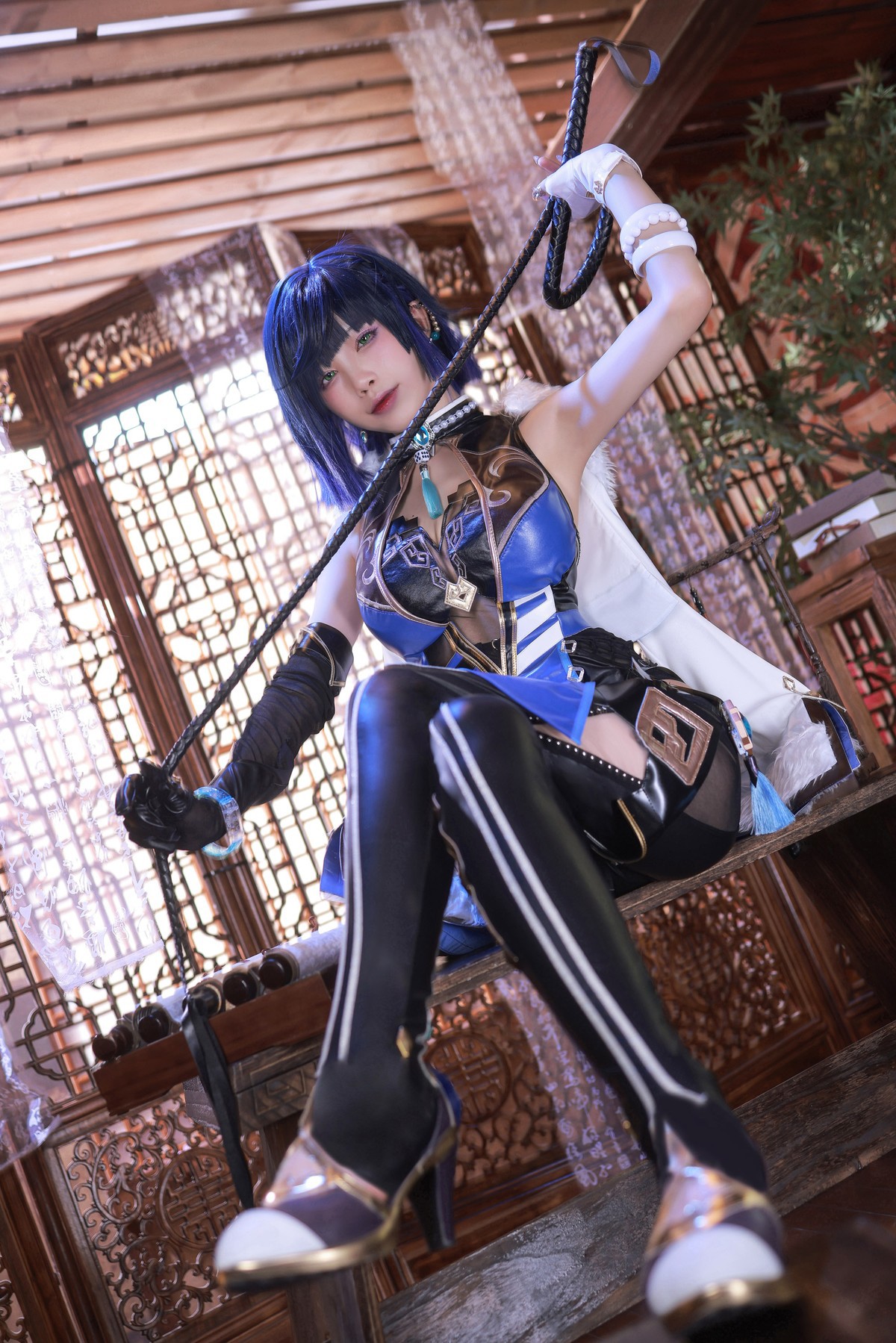 水淼aqua Cosplay 夜兰 Yelan(6)