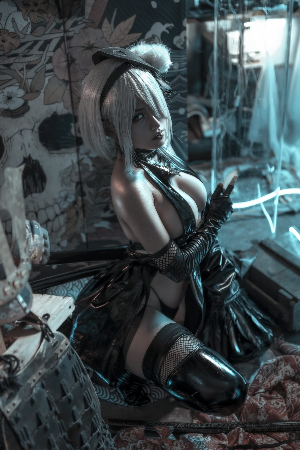 Cosplay 一笑芳香沁 忍者2B Nier(12)