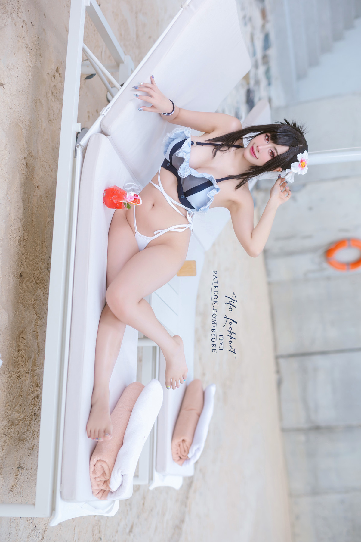 Cosplay 日本性感萝莉Byoru Tifa FF7r Bikini(12)