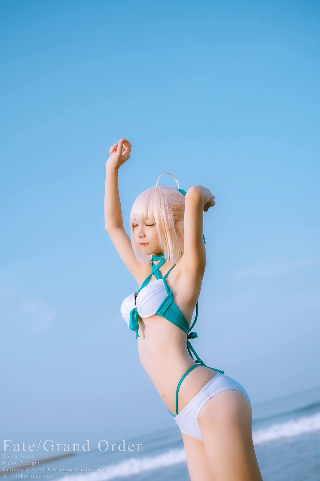 Cosplay [沖田凜花Rinka] 沖田総司 水着ver. (Fate Grand Order)(4)