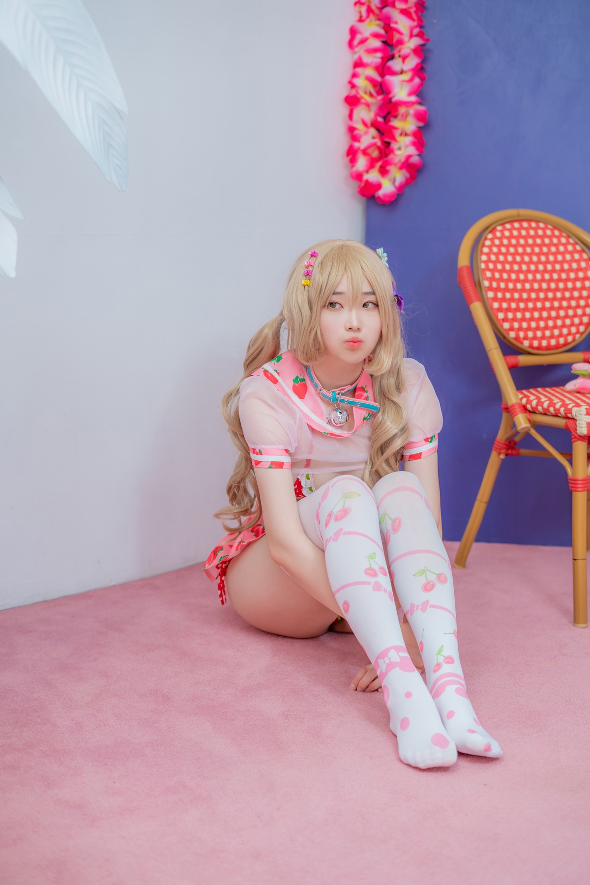 Bambi 밤비, [CreamSoda] Over knee socks Set.01(7)