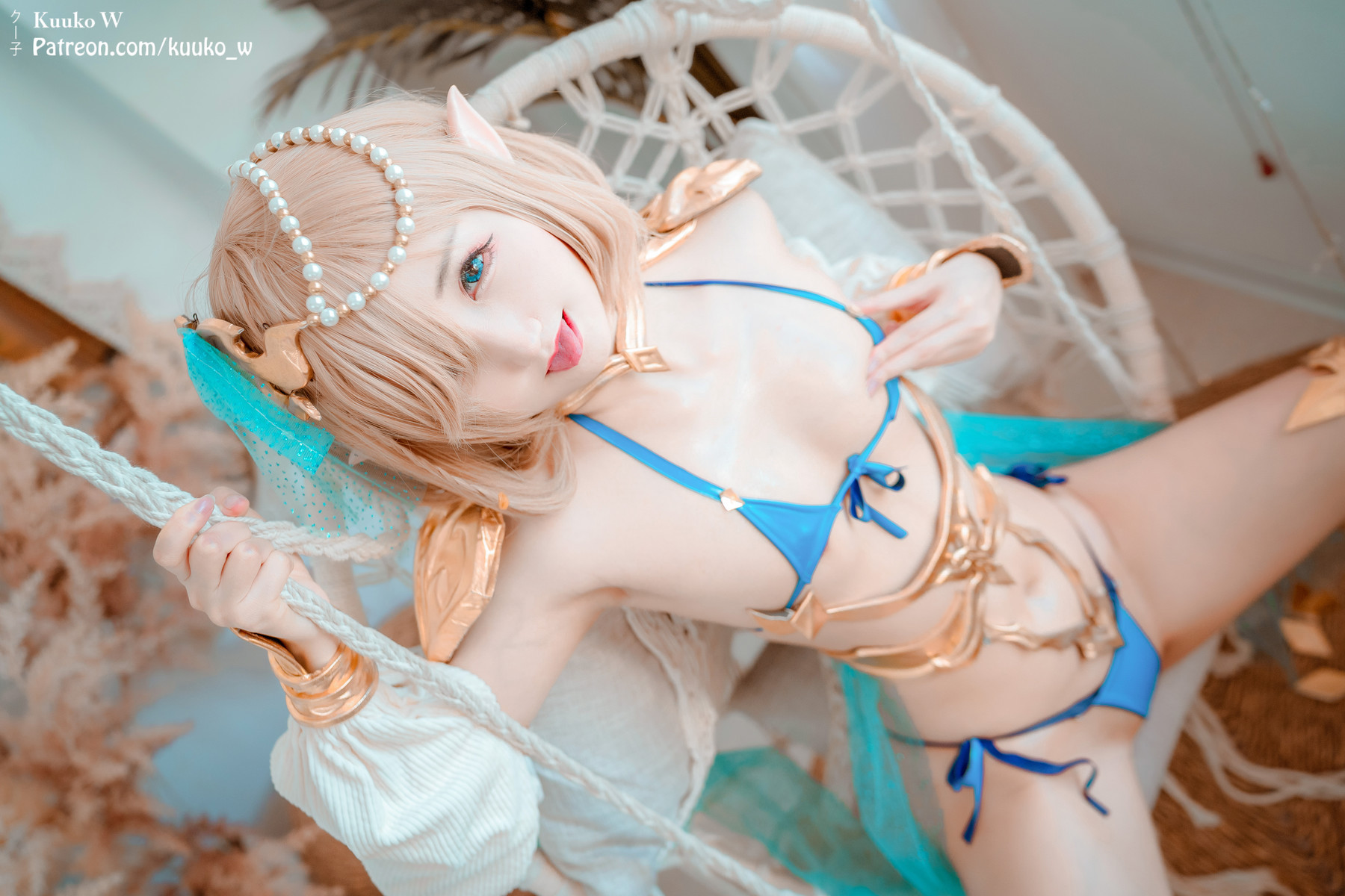 KuukoW クー子 Cosplay Elf Kukuru(13)