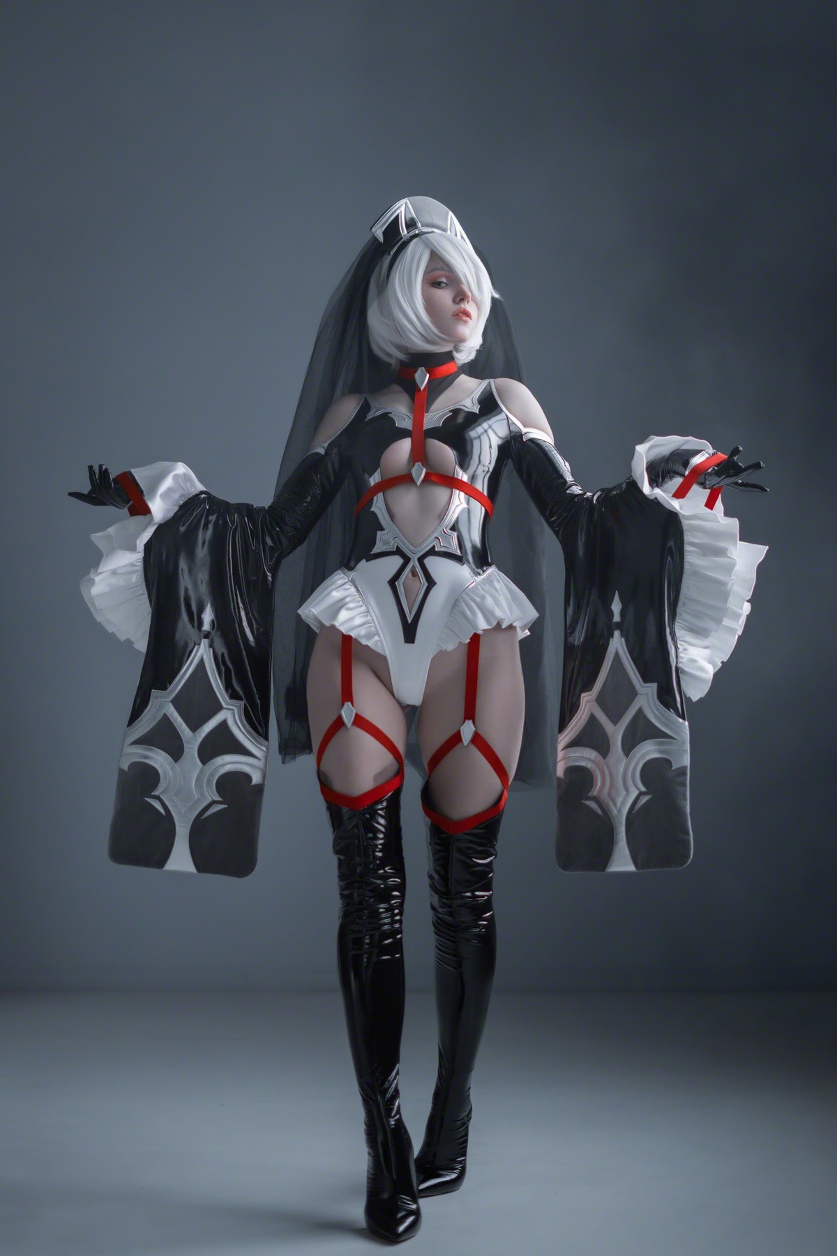 Shirogane Cosplay 2B ヨルハ２号Ｂ型 Bride Ver.(10)