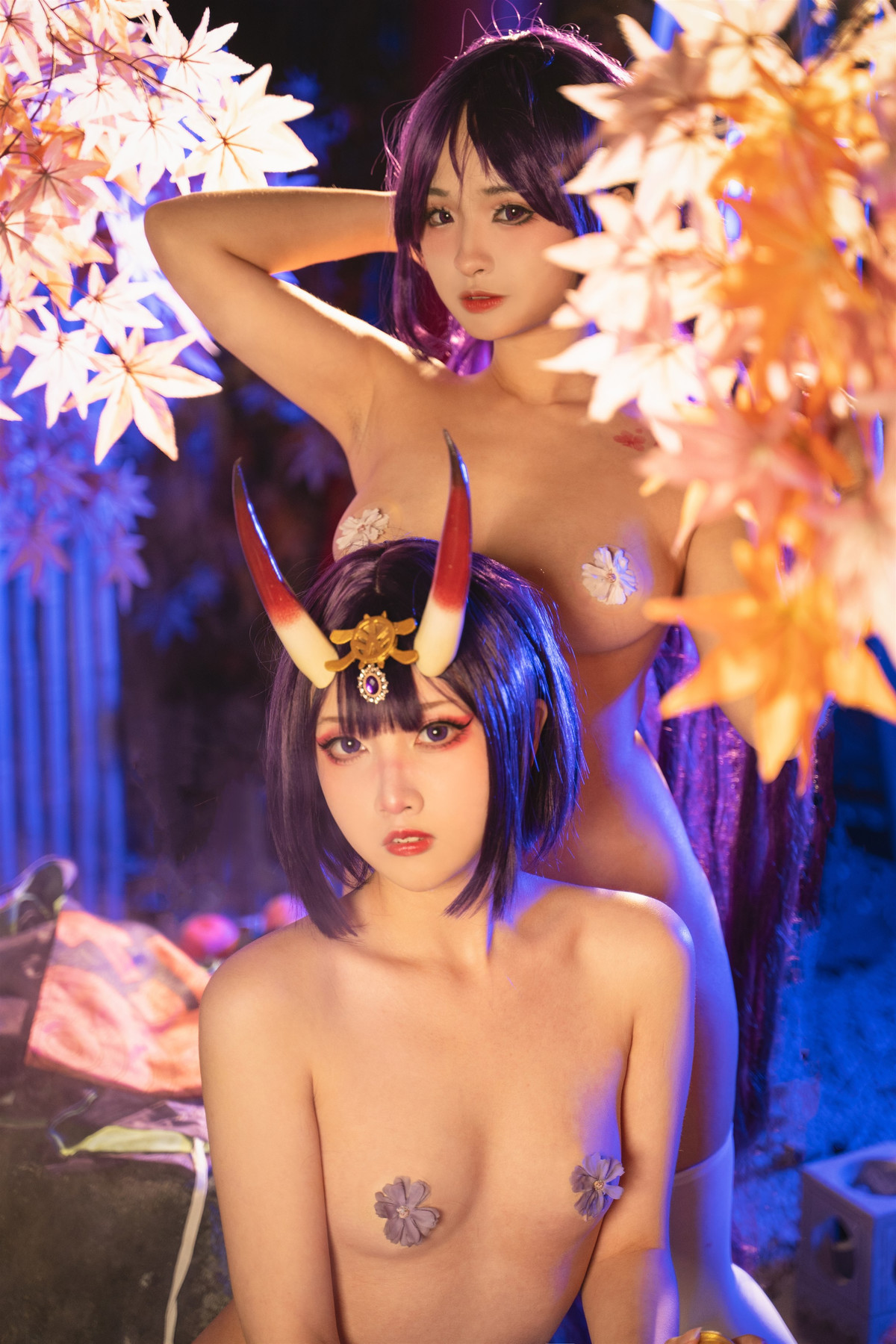 Cosplay 小和甜酒 阿呀 温泉酒吞奶光双人 Set.02(46)