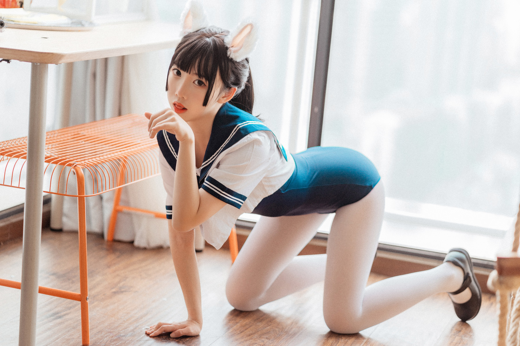 Cosplay 面饼仙儿 水手服 死库水(6)