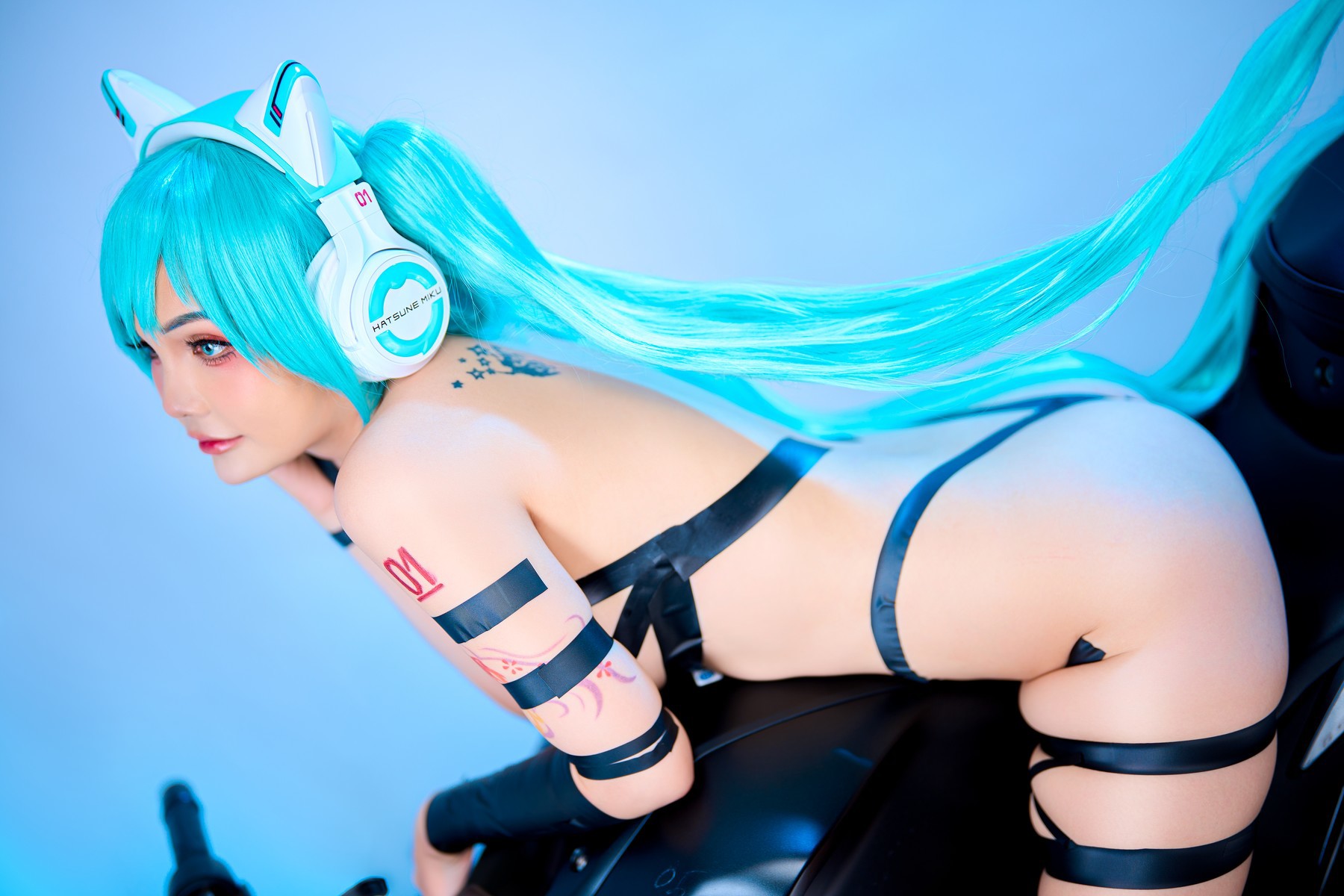 Cosplay JoyceLin Miku Black Tape(39)