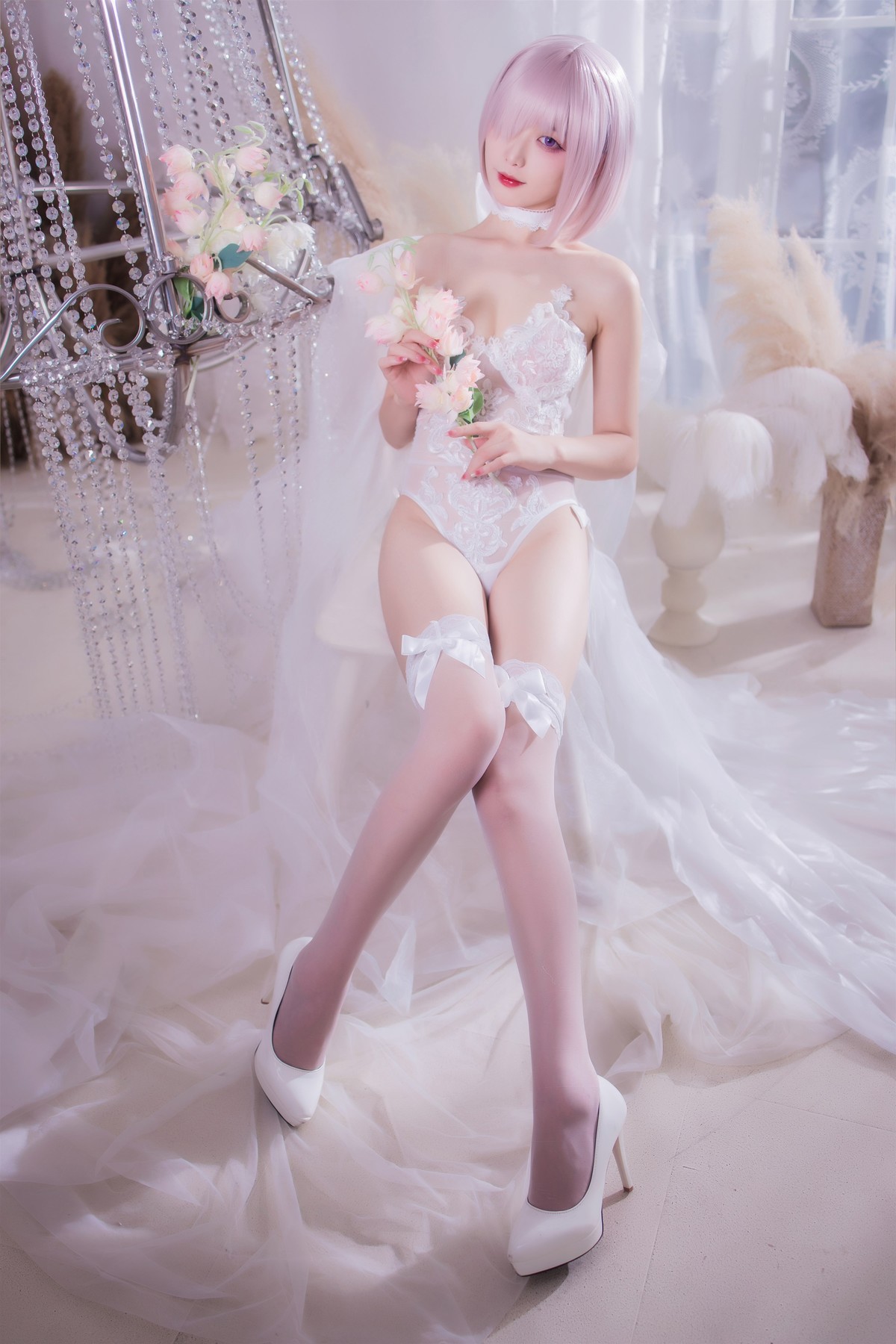 Cosplay 封疆疆 婚纱玛修 Wedding Dress(17)