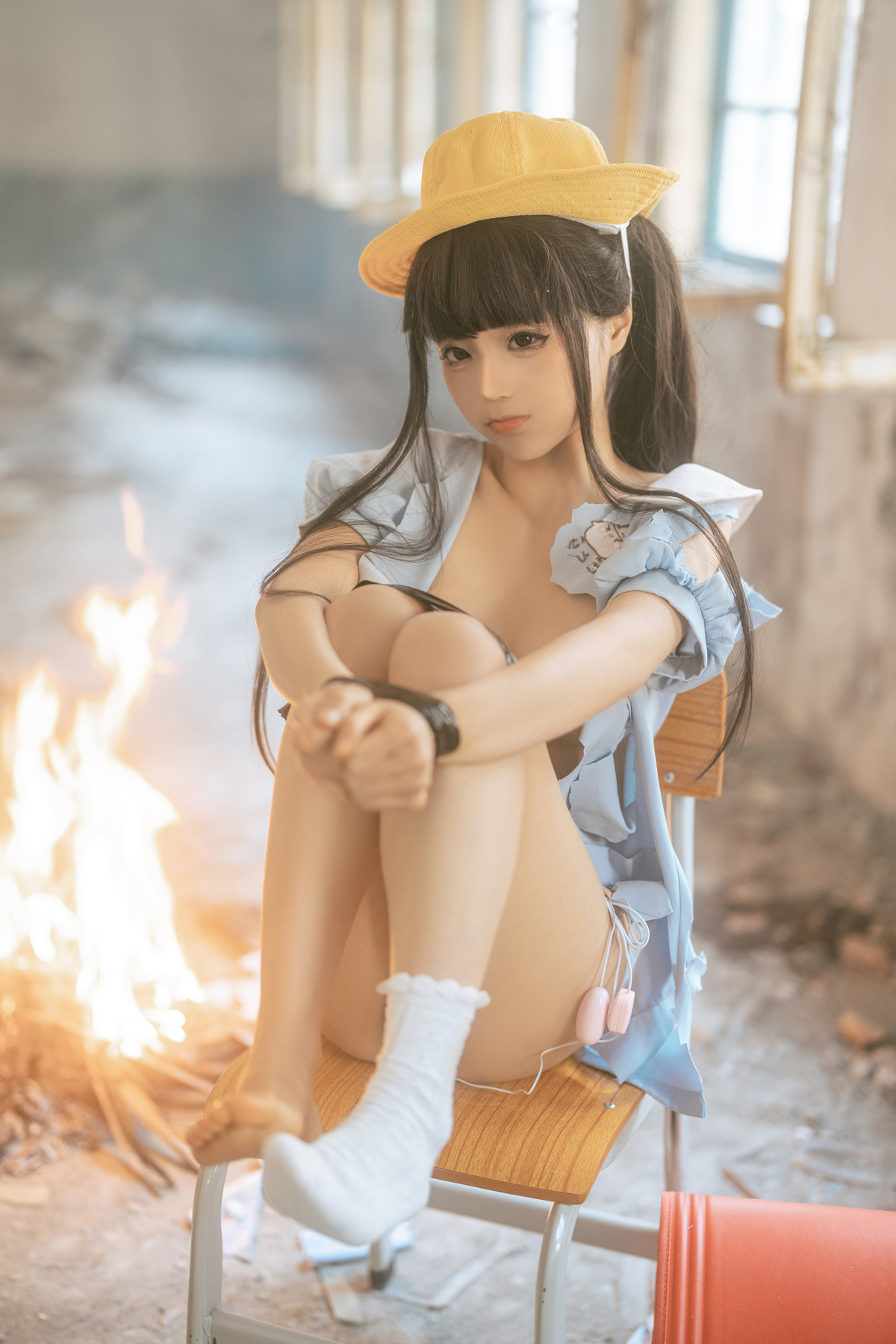 Cosplay 蠢沫沫 Chunmomo 小黄帽 绅士版 Set.02(62)