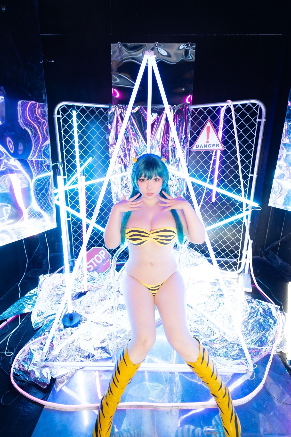 Cosplay SAKUサク Lum ラム うる星やつら Set.04(8)