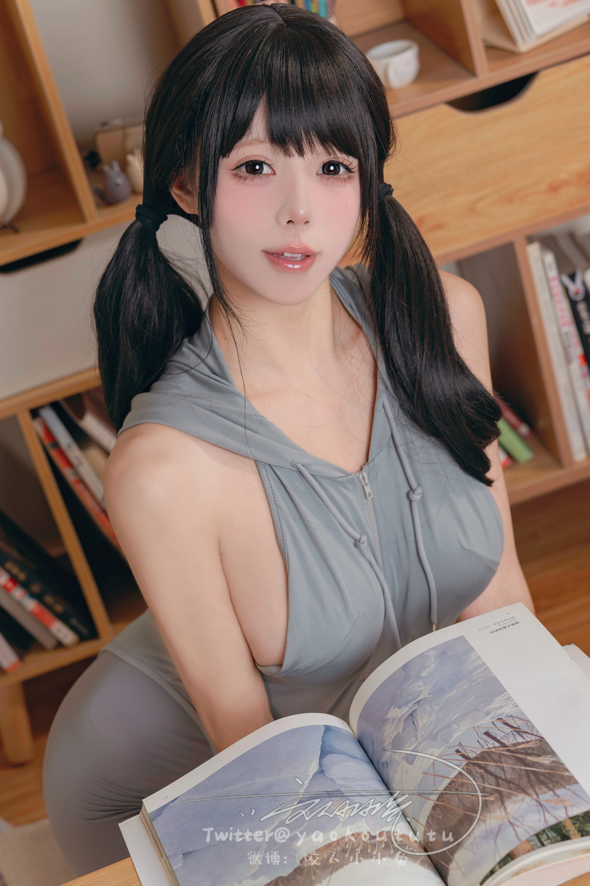 Cosplay 黏黏团子兔 小灰兔 Gray Rabbit(16)